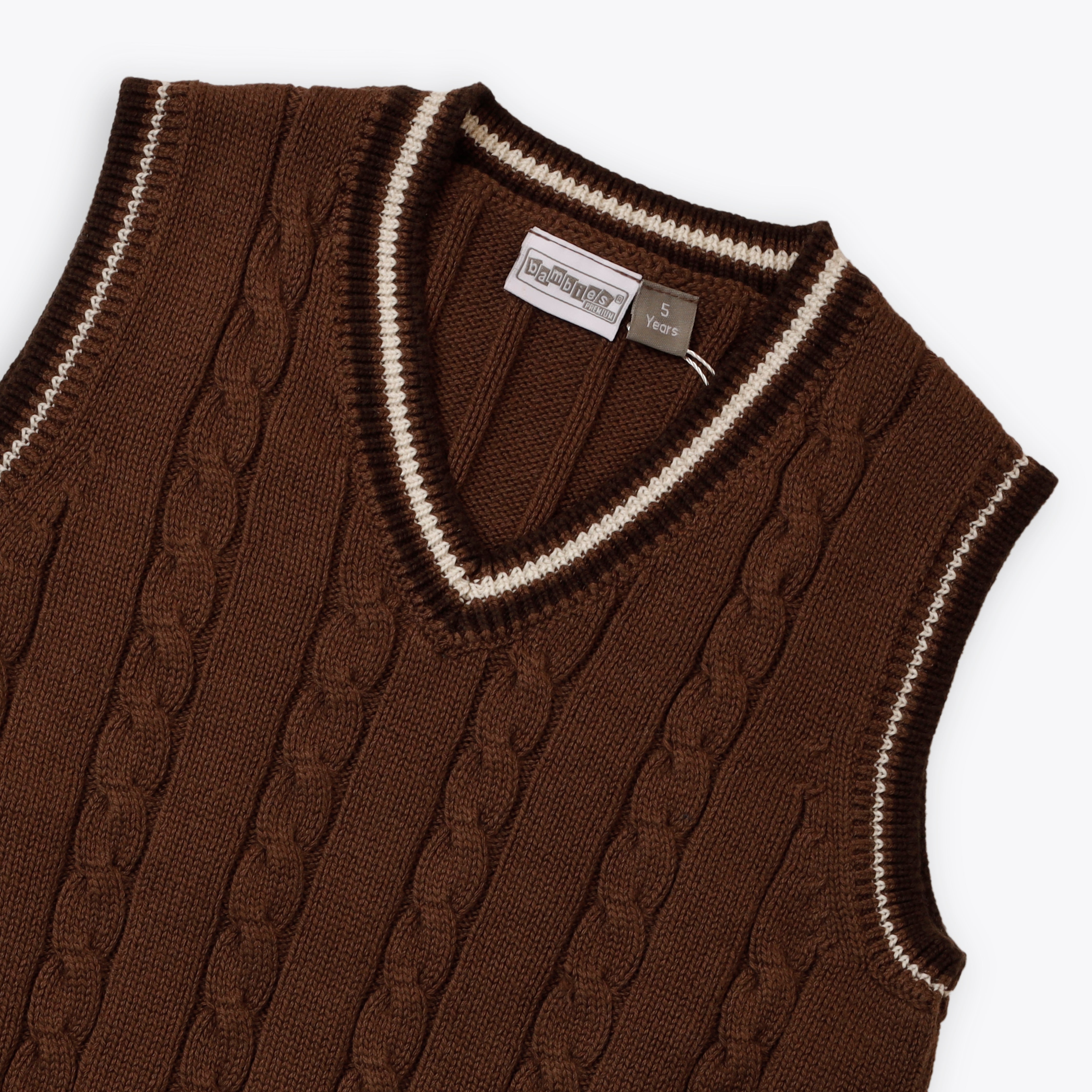 Sweater Sleeveless Brown Toddler