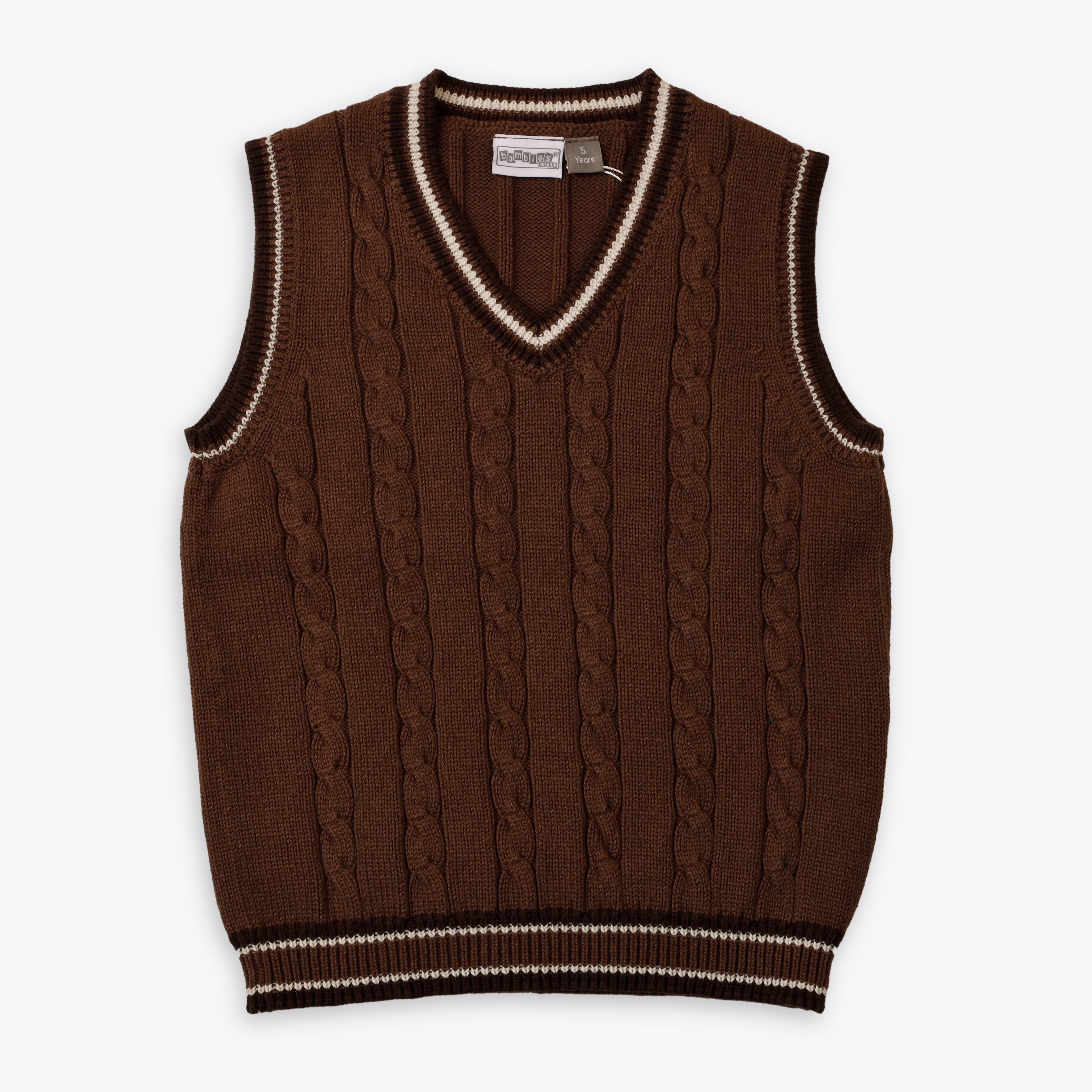 Sweater Sleeveless Brown Toddler
