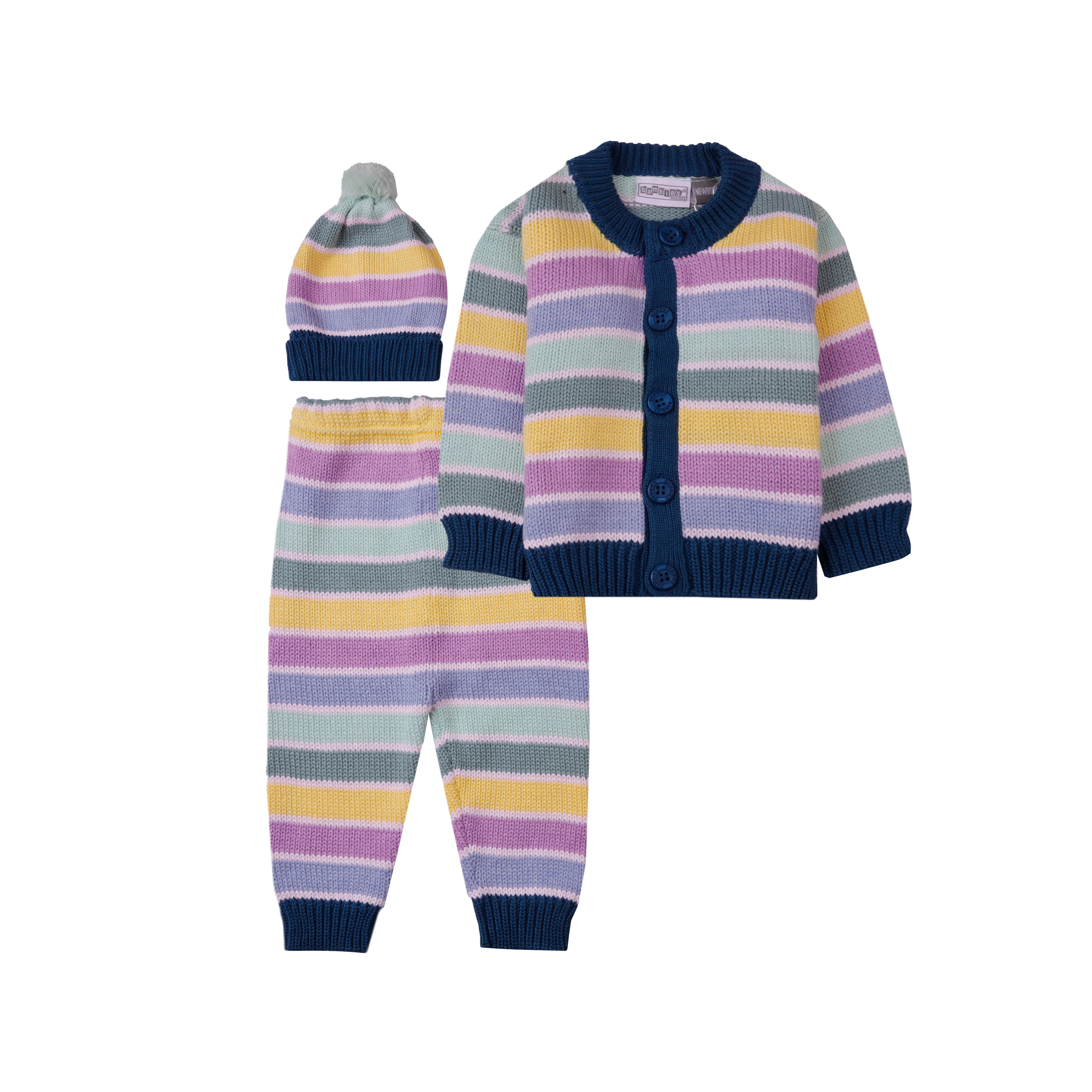 Sweater Woolen 3 Piece Teal Blue Infant