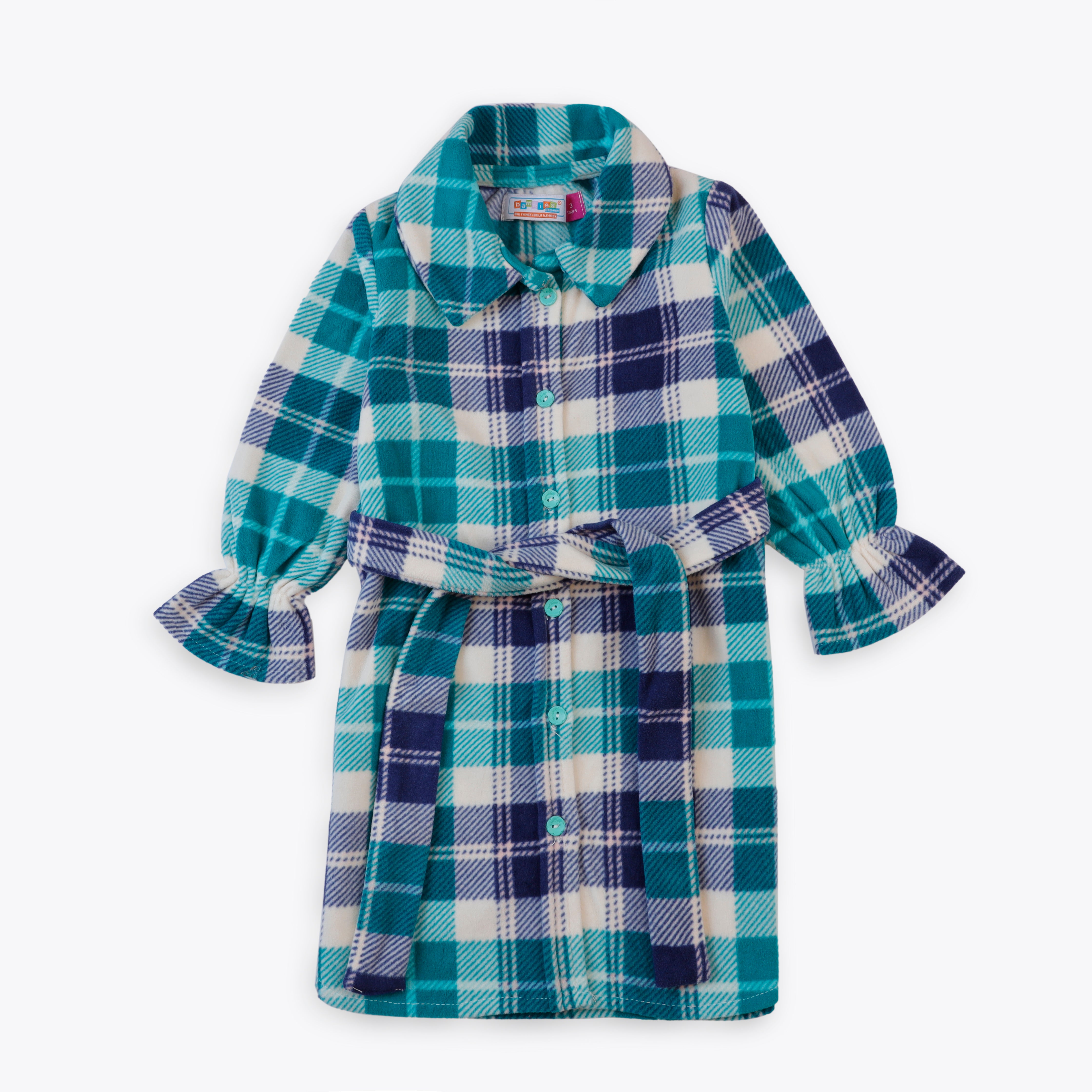 Dress Long Green Check Toddler