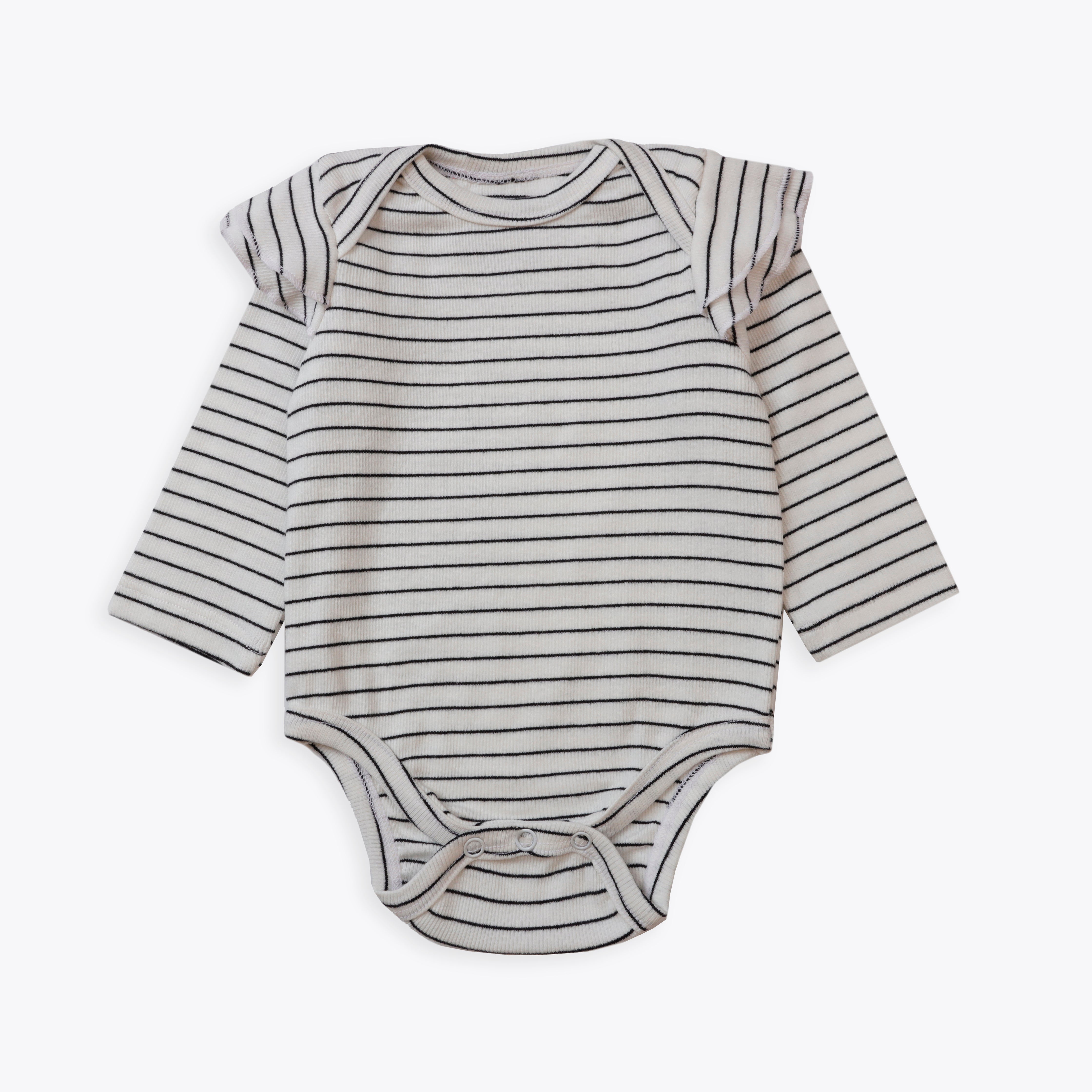 Bodysuit Shoulder Frill White Infant