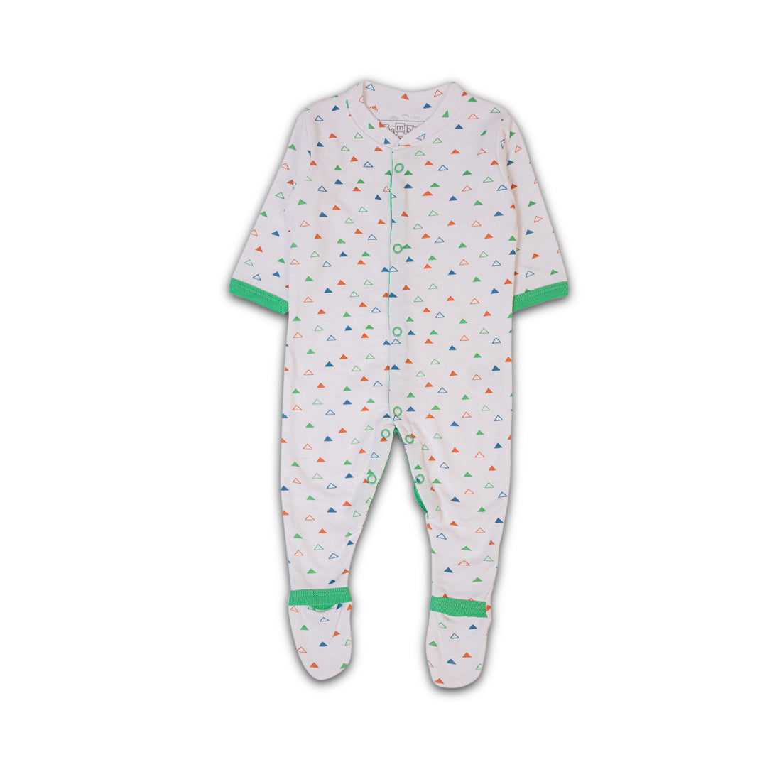 3-Piece Sleep Suit Set Dark Green (Dino Theme)