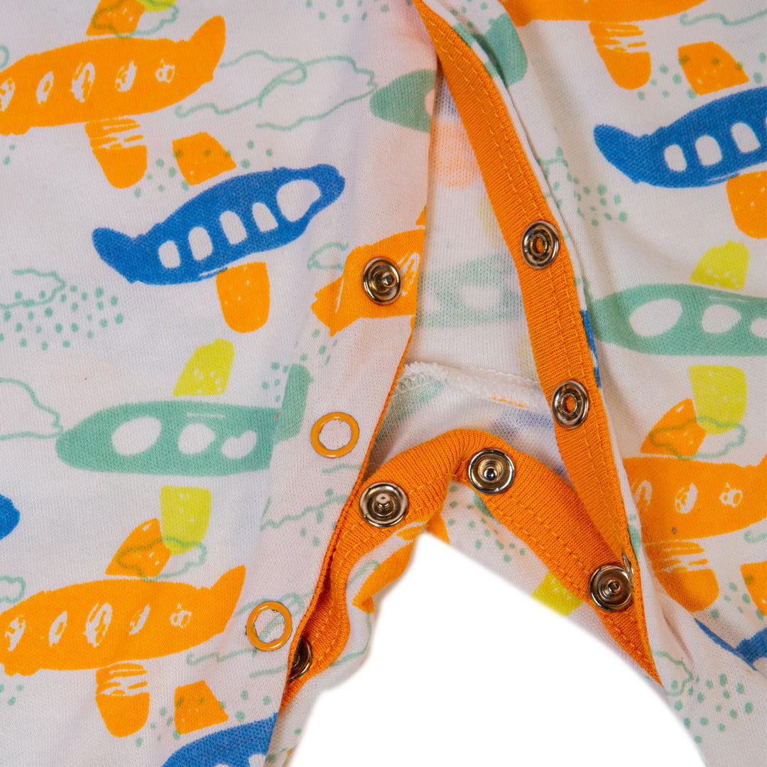 Zubaida's Bambies 3 Pcs Sleep Suit "Pilot Theme"