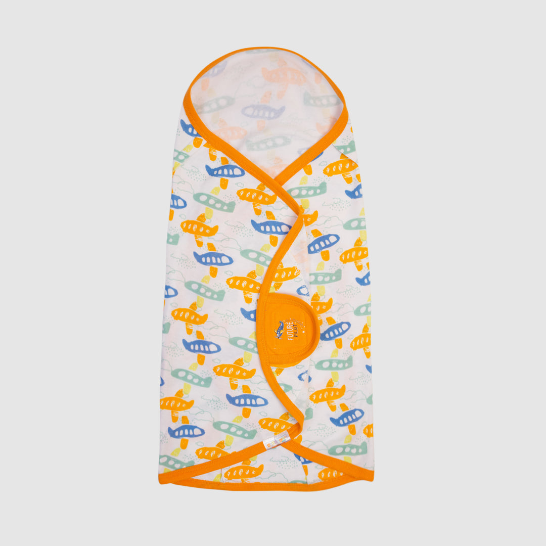 Swaddle Sheet Mustard Planes