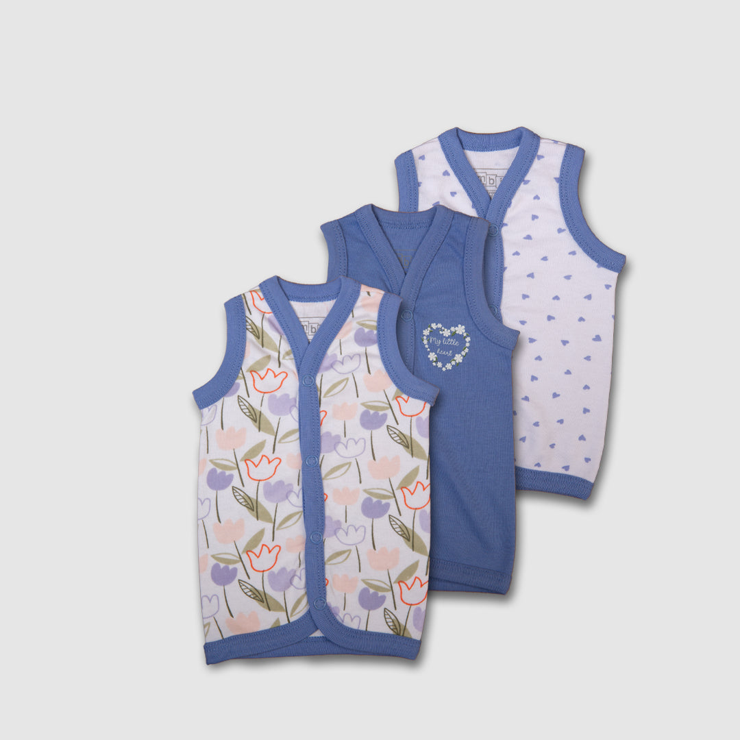 Vest Set of 3 Lilac Blooming
