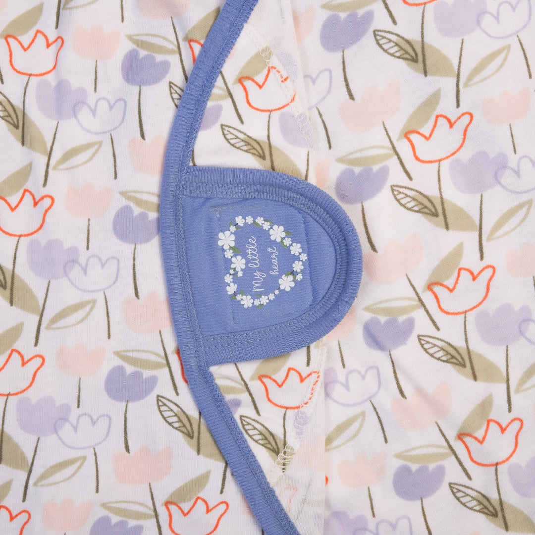 Swaddle Sheet Lilac Flowers