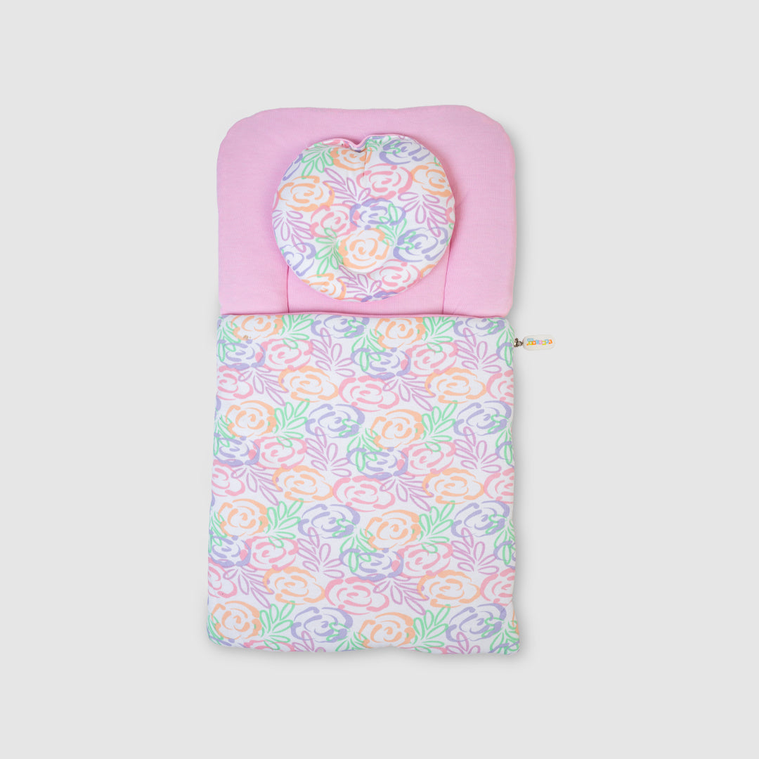 Carry Nest Baby Pink Flowers
