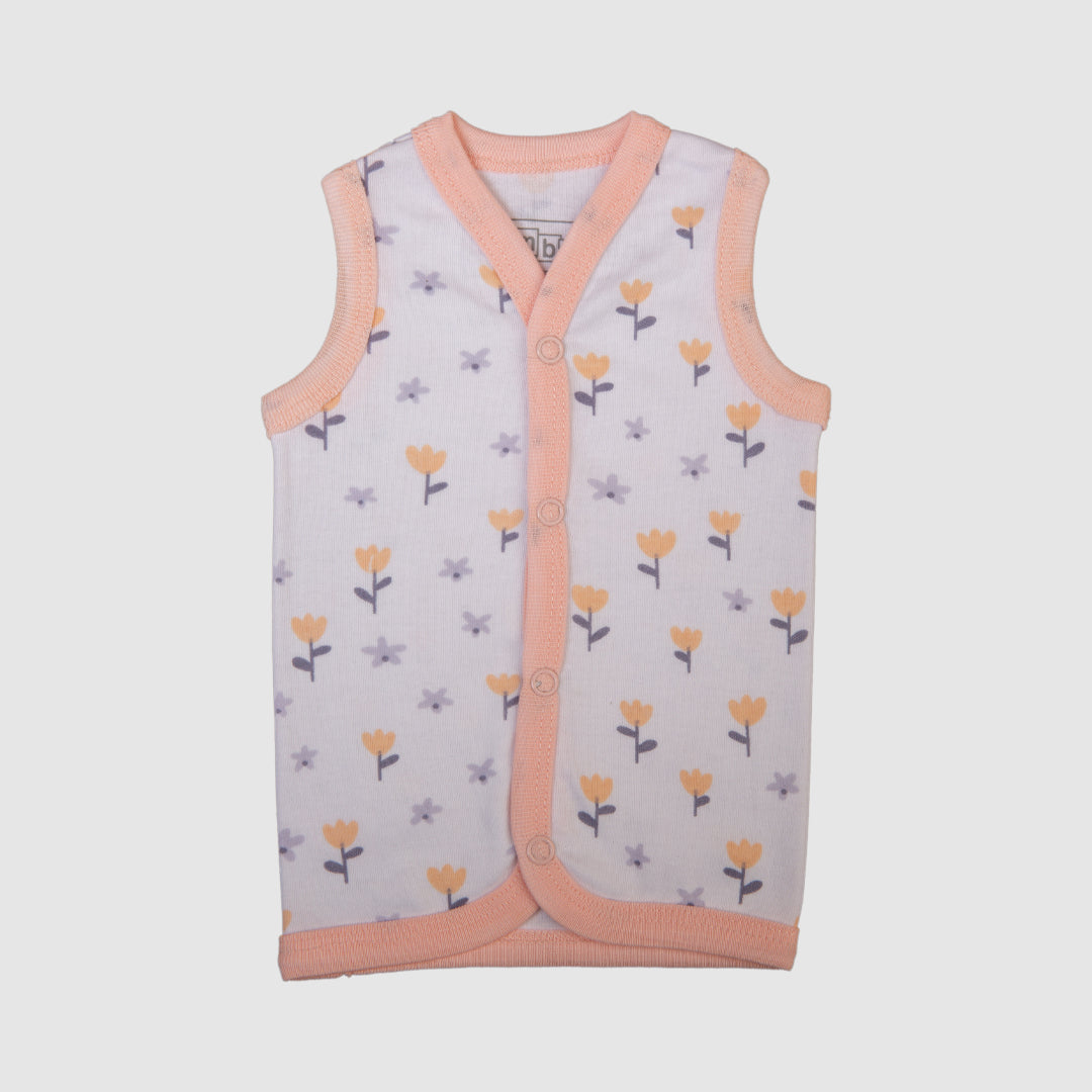 Vest Set of 3 Light Pink Blooming