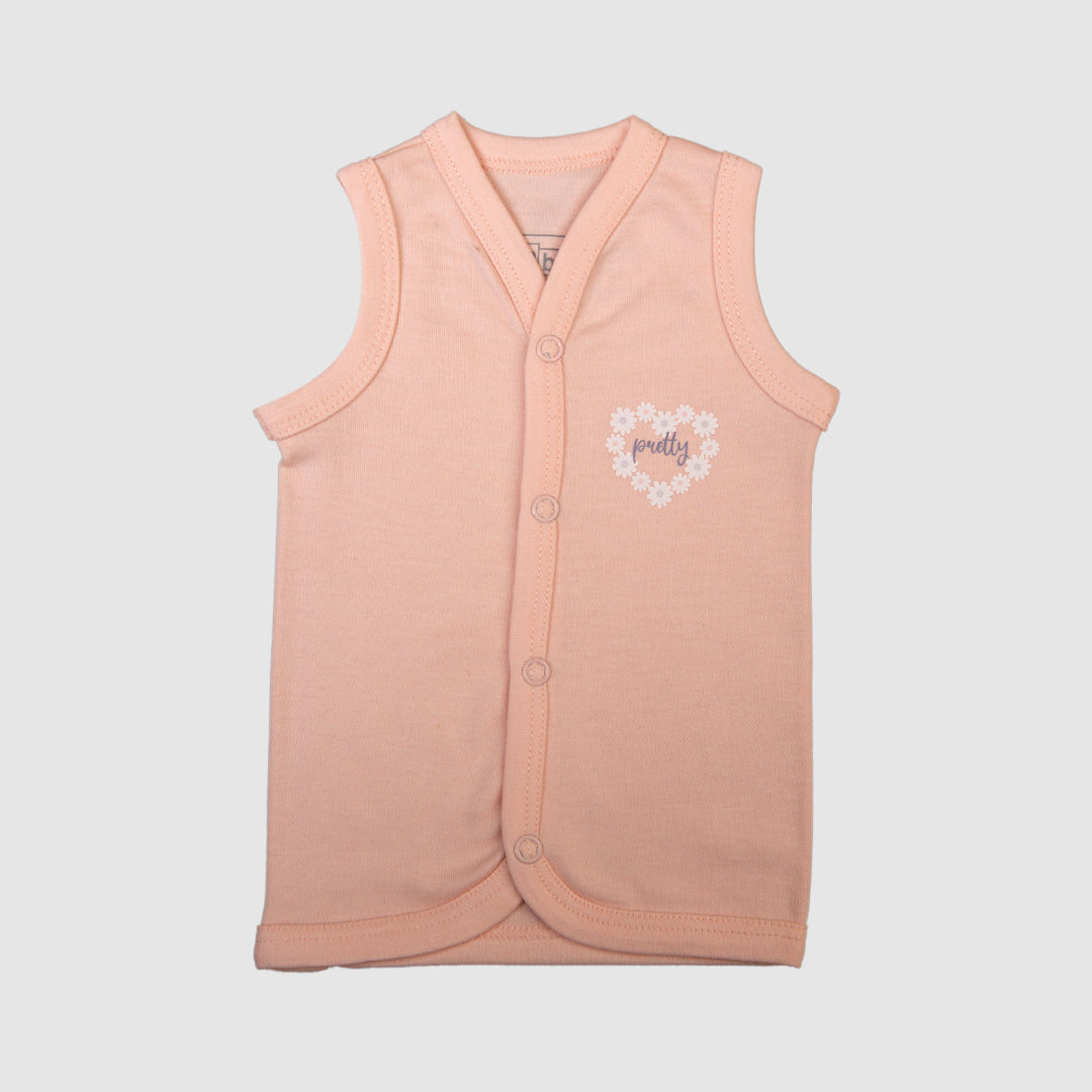 Vest Set of 3 Light Pink Blooming