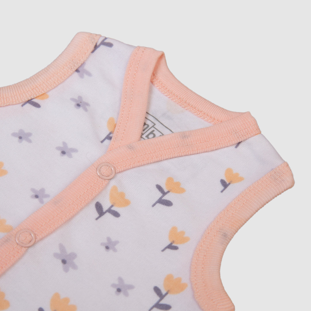 Vest Set of 3 Light Pink Blooming