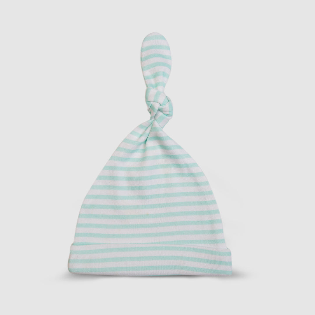 Cap Knotted Baby Blue Stripes