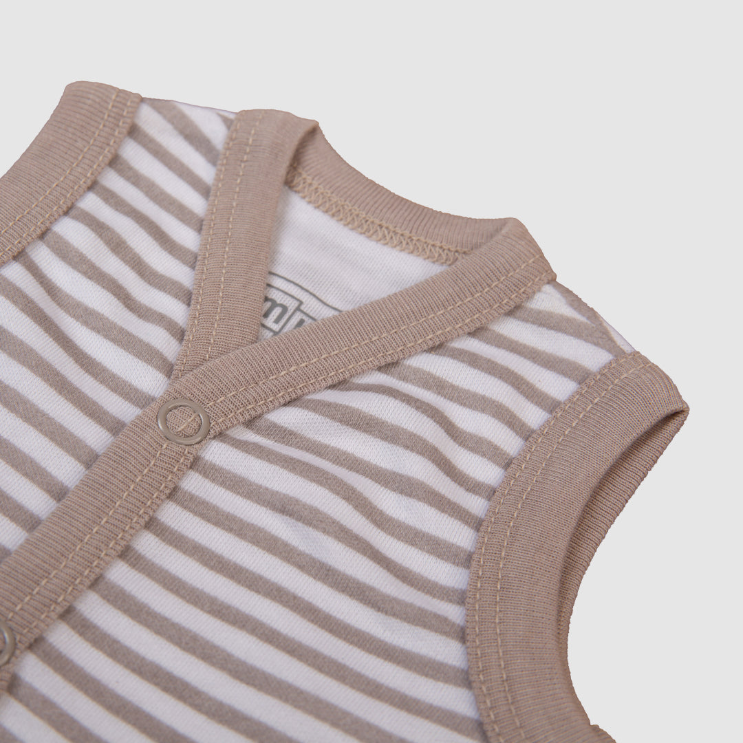 Vest Set of 3 Peach Elephant