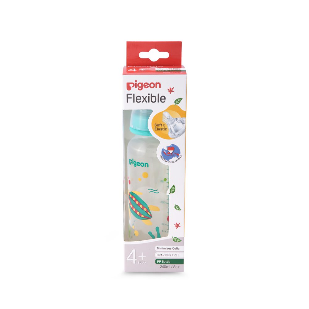 Zubaida's Pigeon Flexible Feeder PP RP 240ml Turtle - A79405