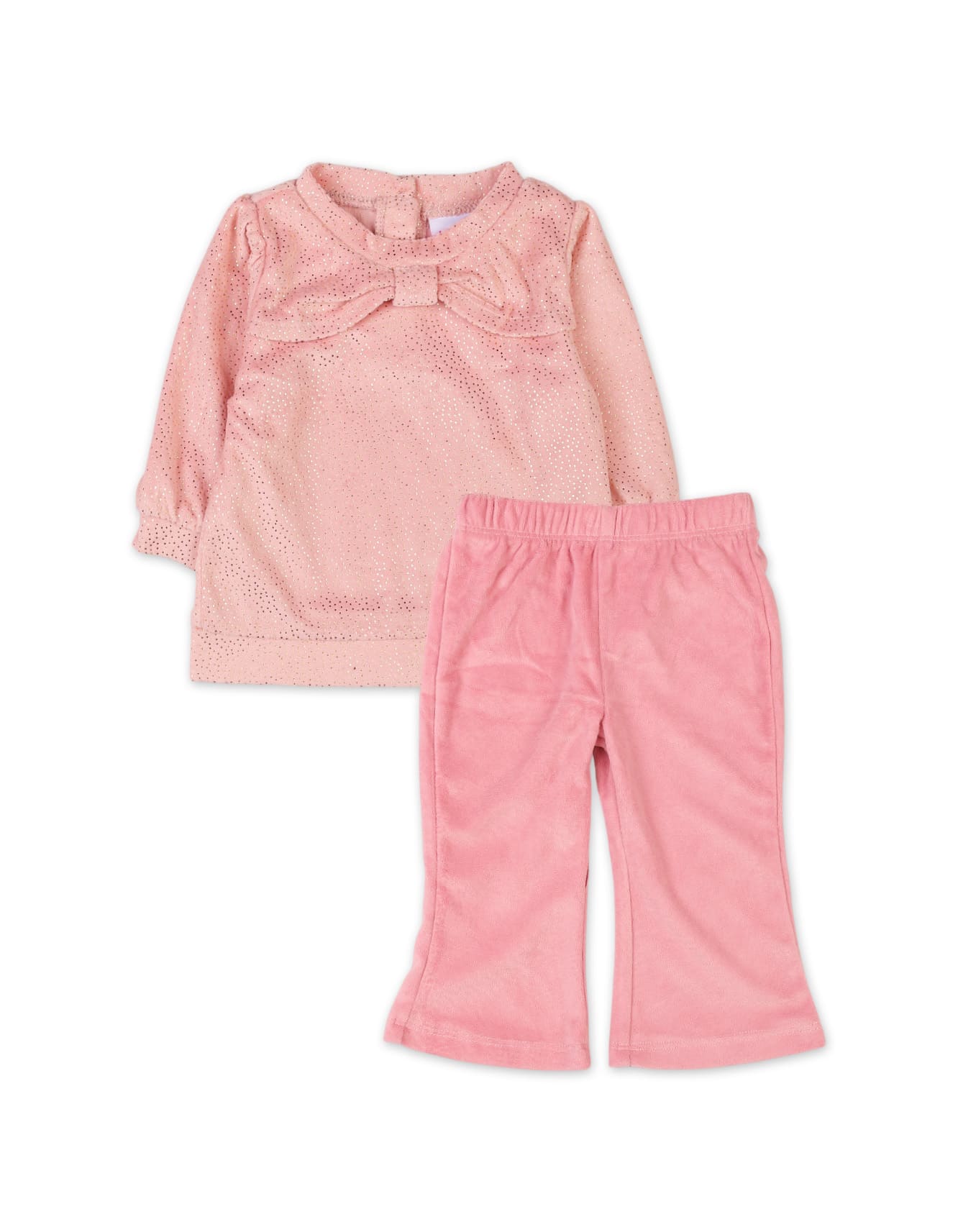 2 Pieces Winter Clothes Bambies Bow Pink at Zubaidas