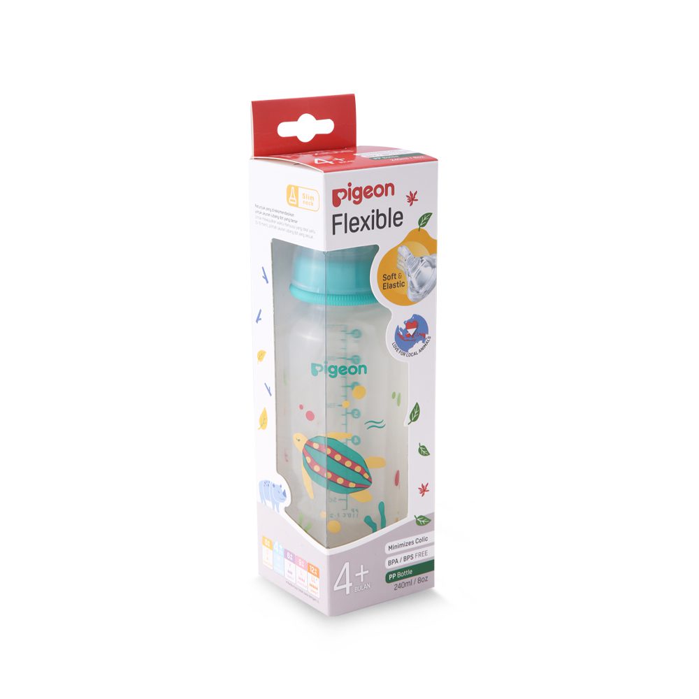 Zubaida's Pigeon Flexible Feeder PP RP 240ml Turtle - A79405