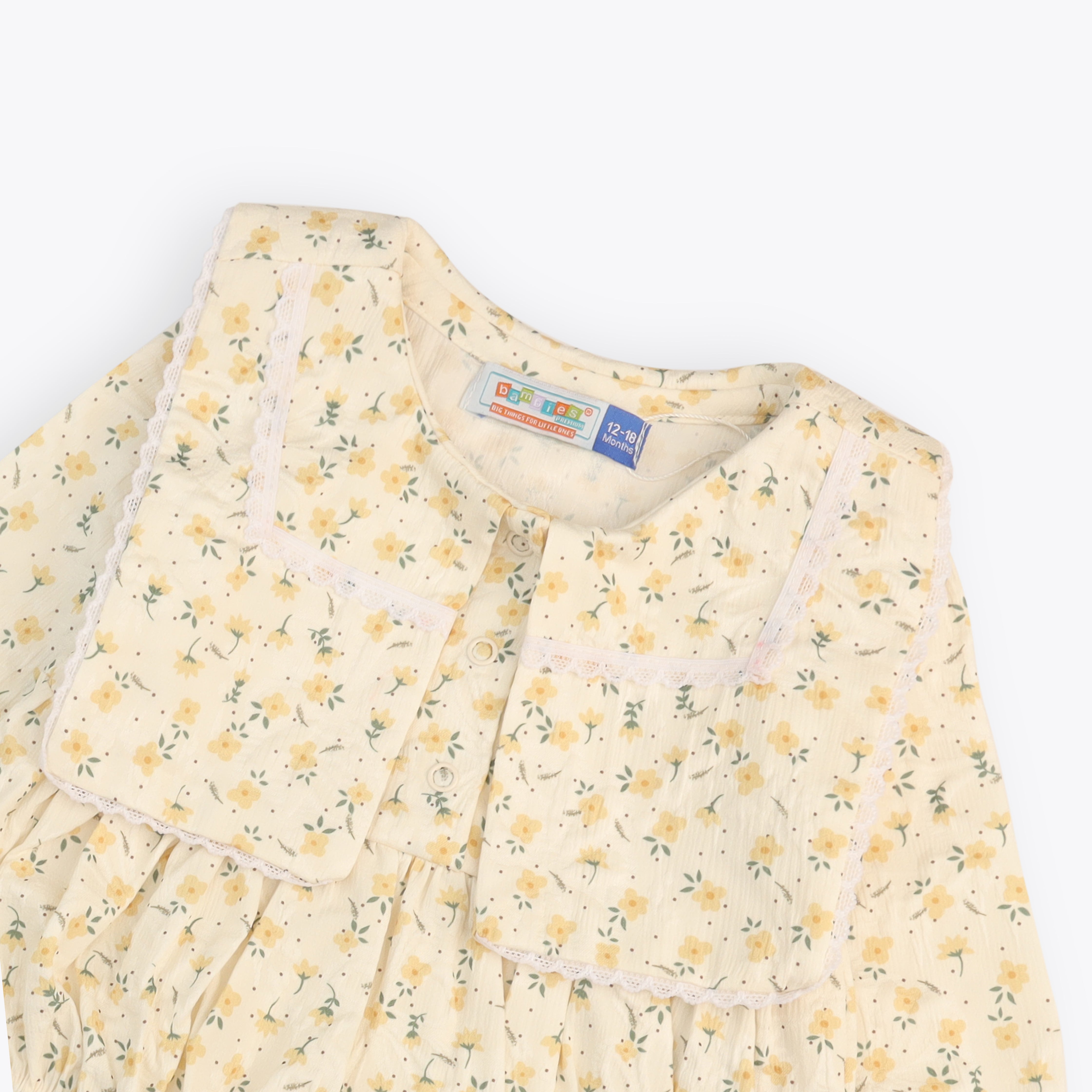 Bodysuit Wooven With Cap Yellow