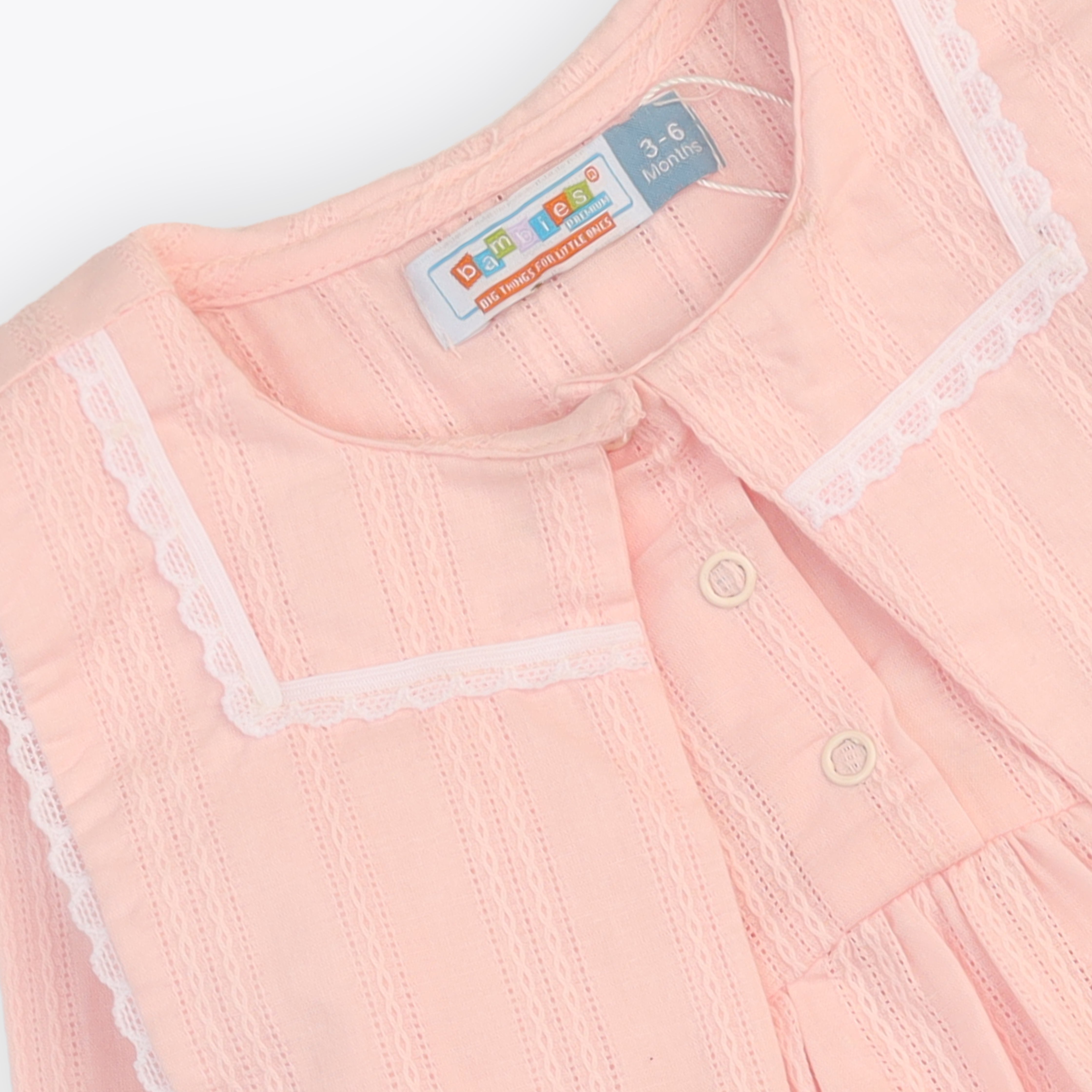 Bodysuit Woven With Cap Yellow Pink