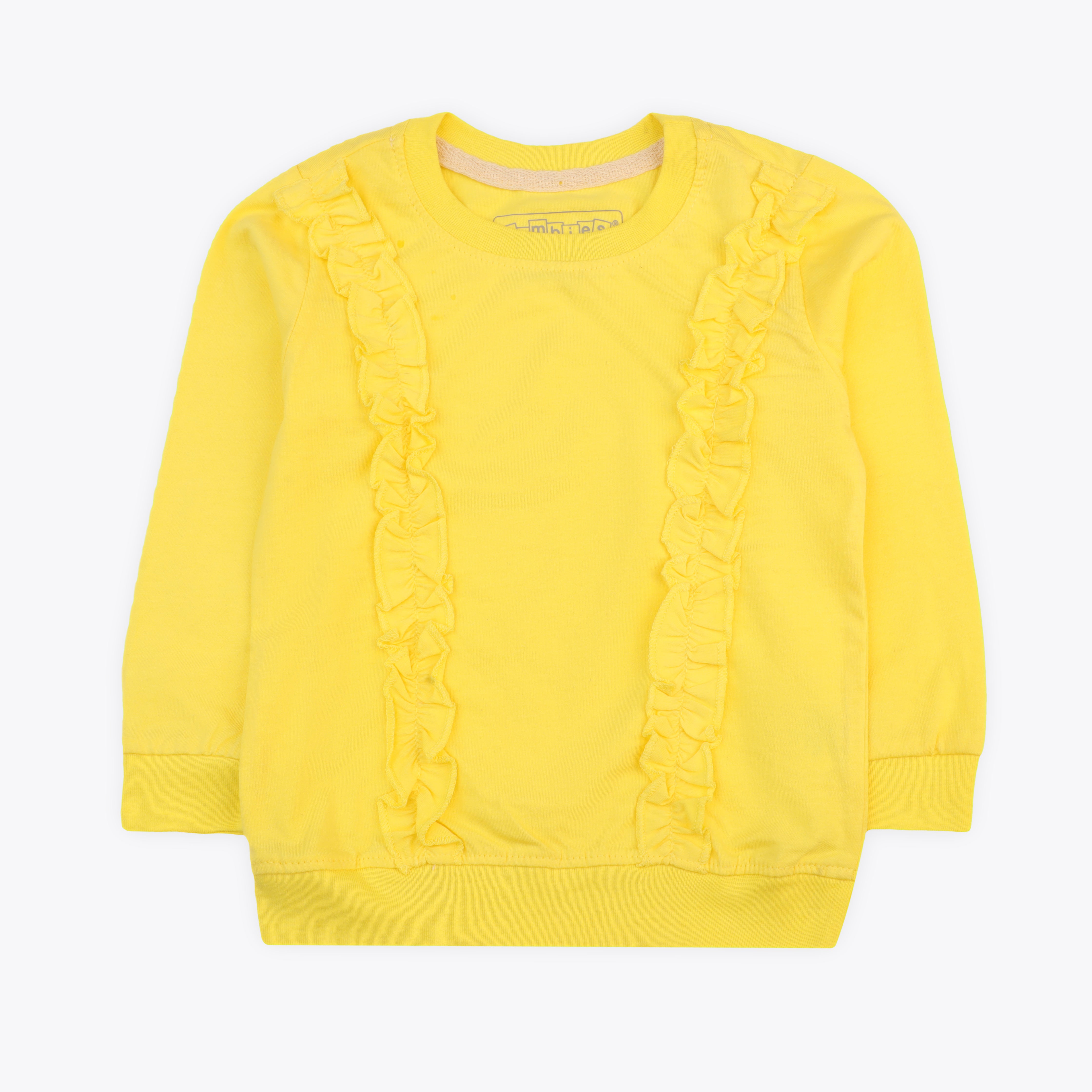 Sweatshirt Boderie Frill Neon