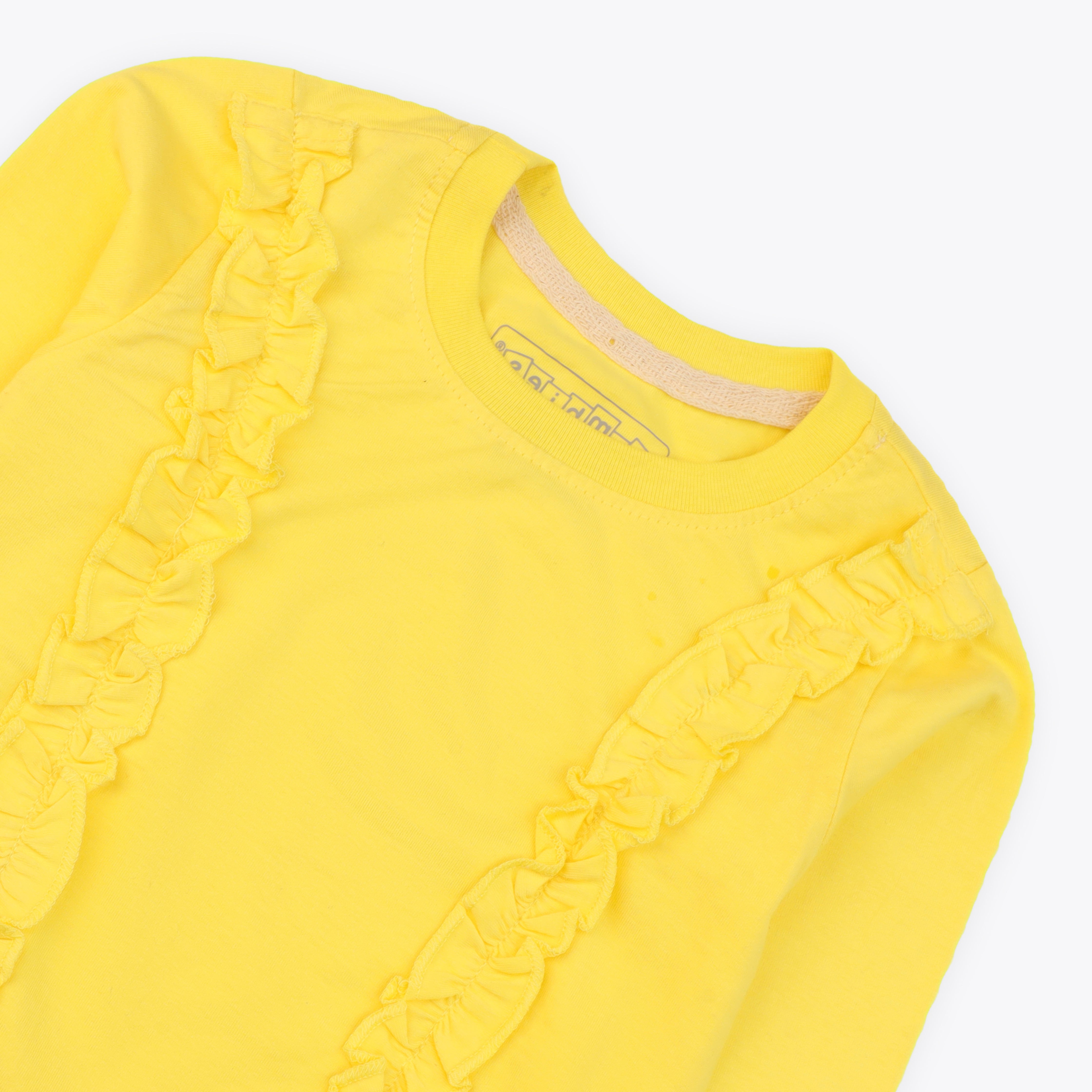 Sweatshirt Boderie Frill Neon