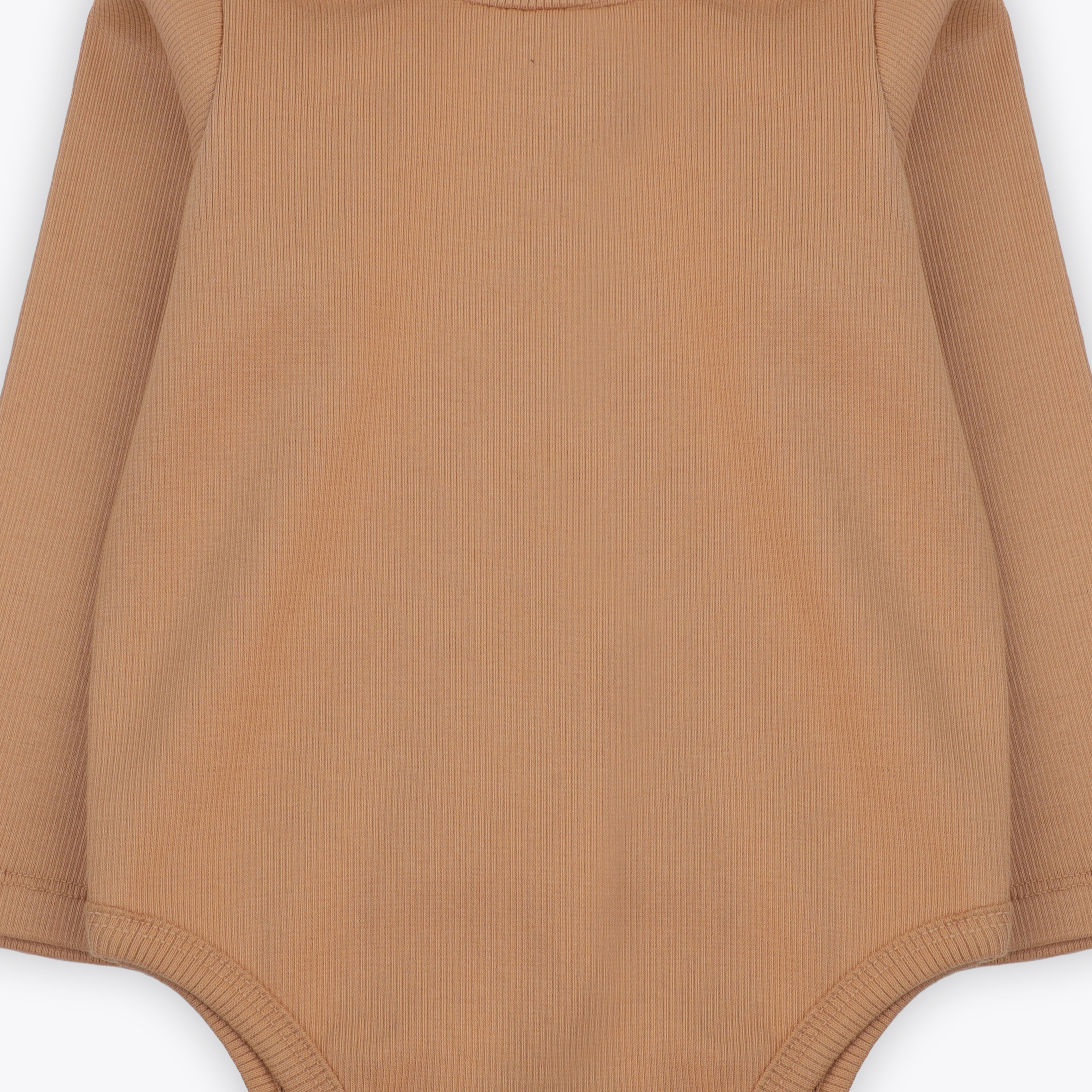 Bodysuit High Neck Rib Beige