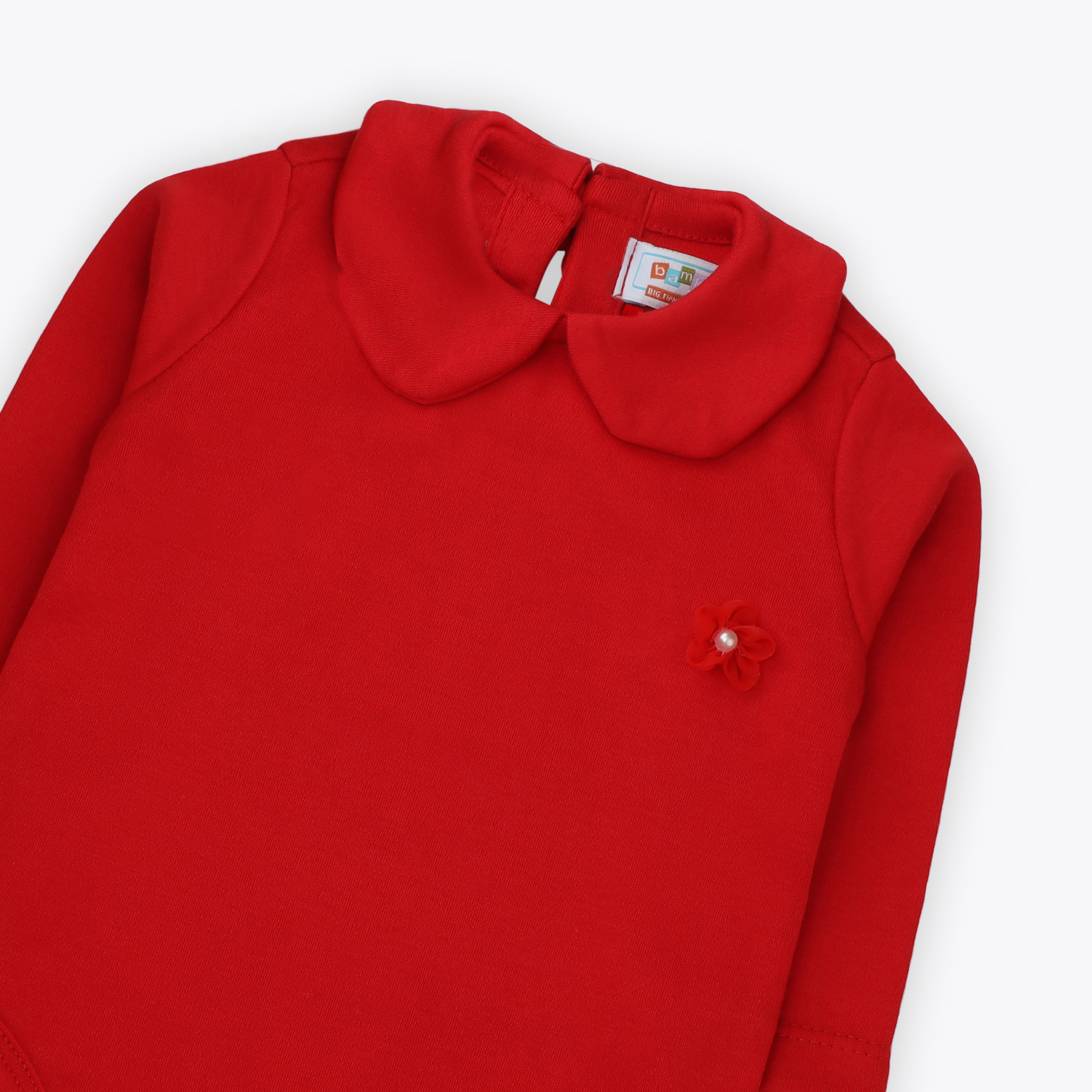Bodysuit Collar Red