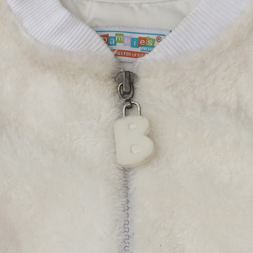 Jacket Furr Padded White
