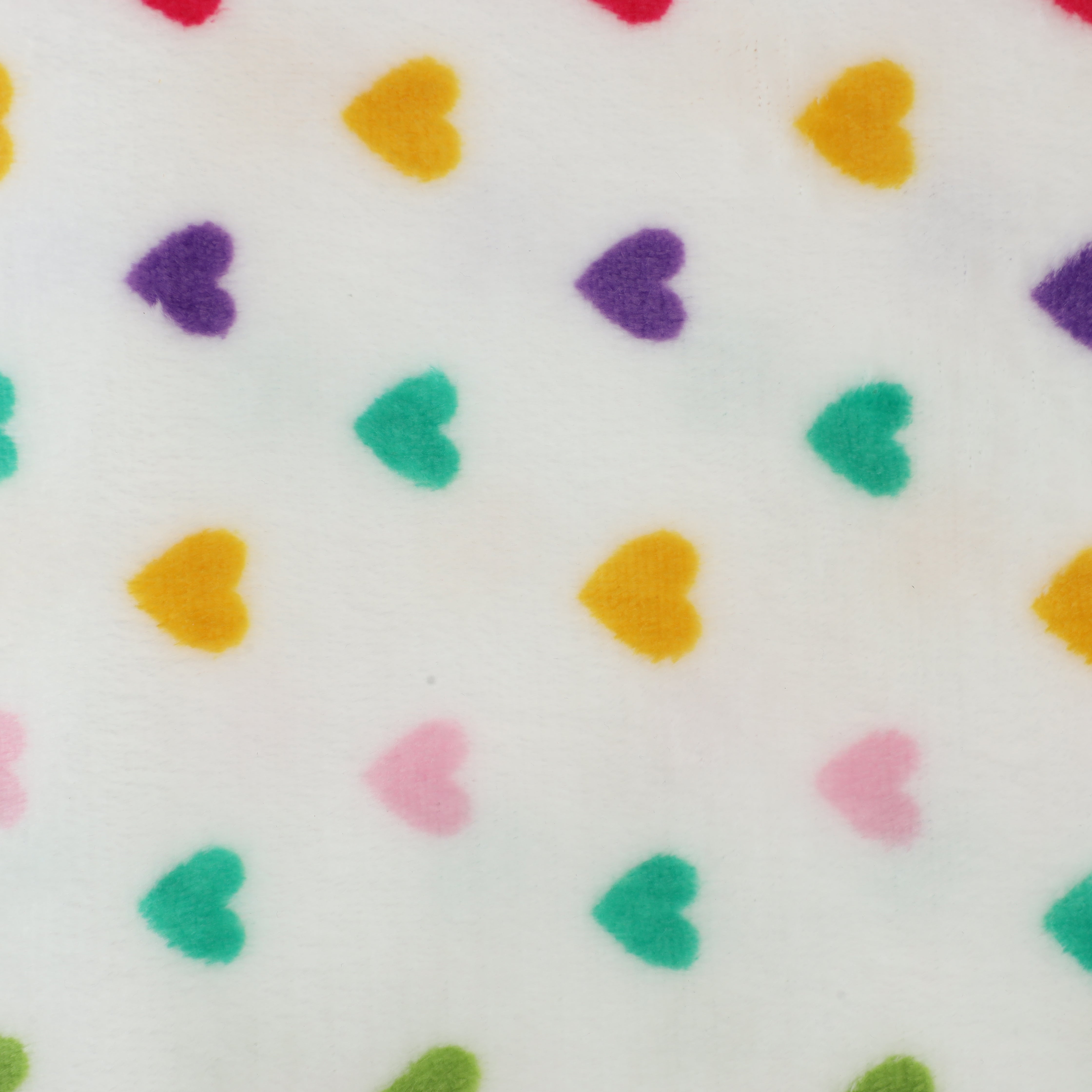 Blanket Fleece Multi Heart
