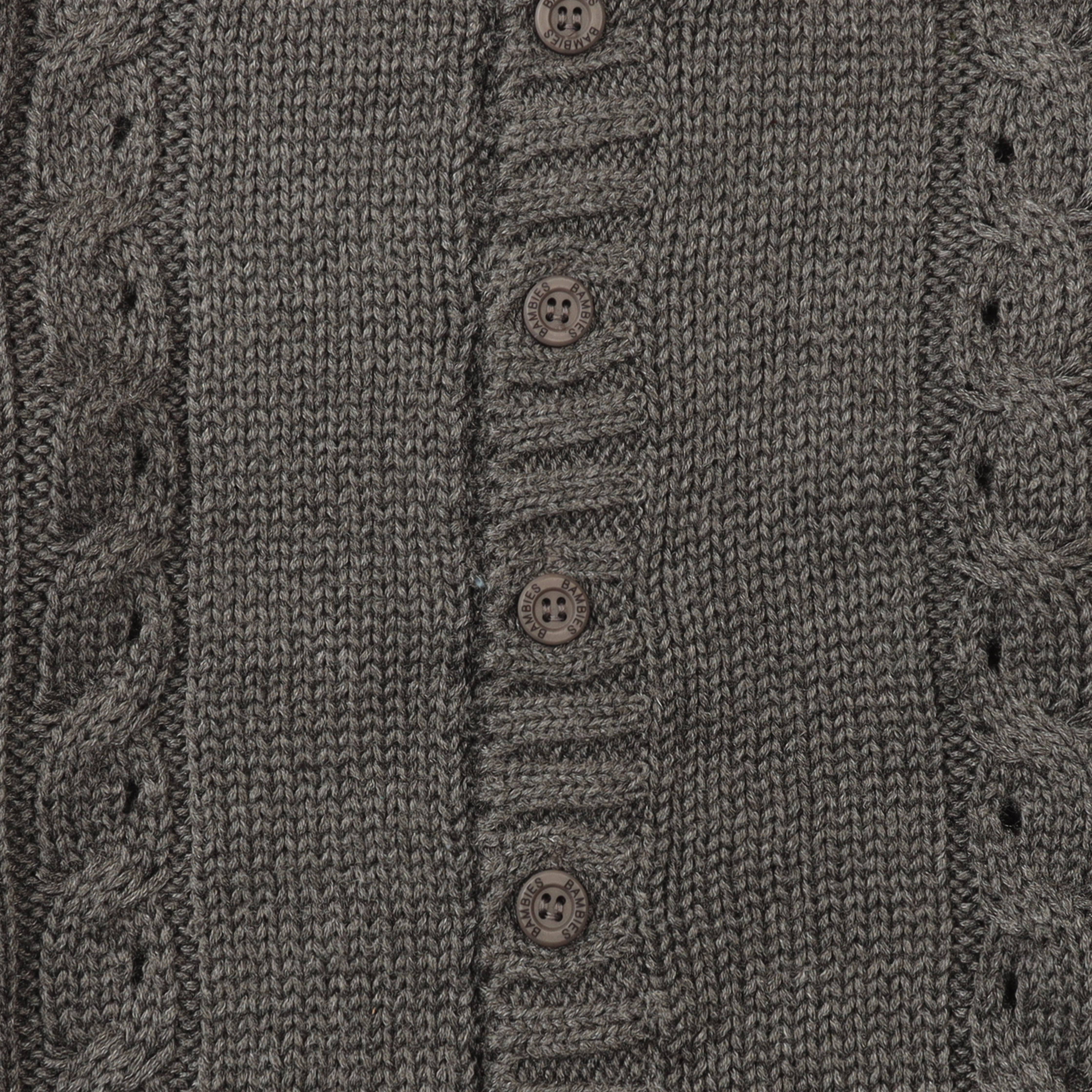 Sweater Front Button Charcoal Base Stripes Toddler