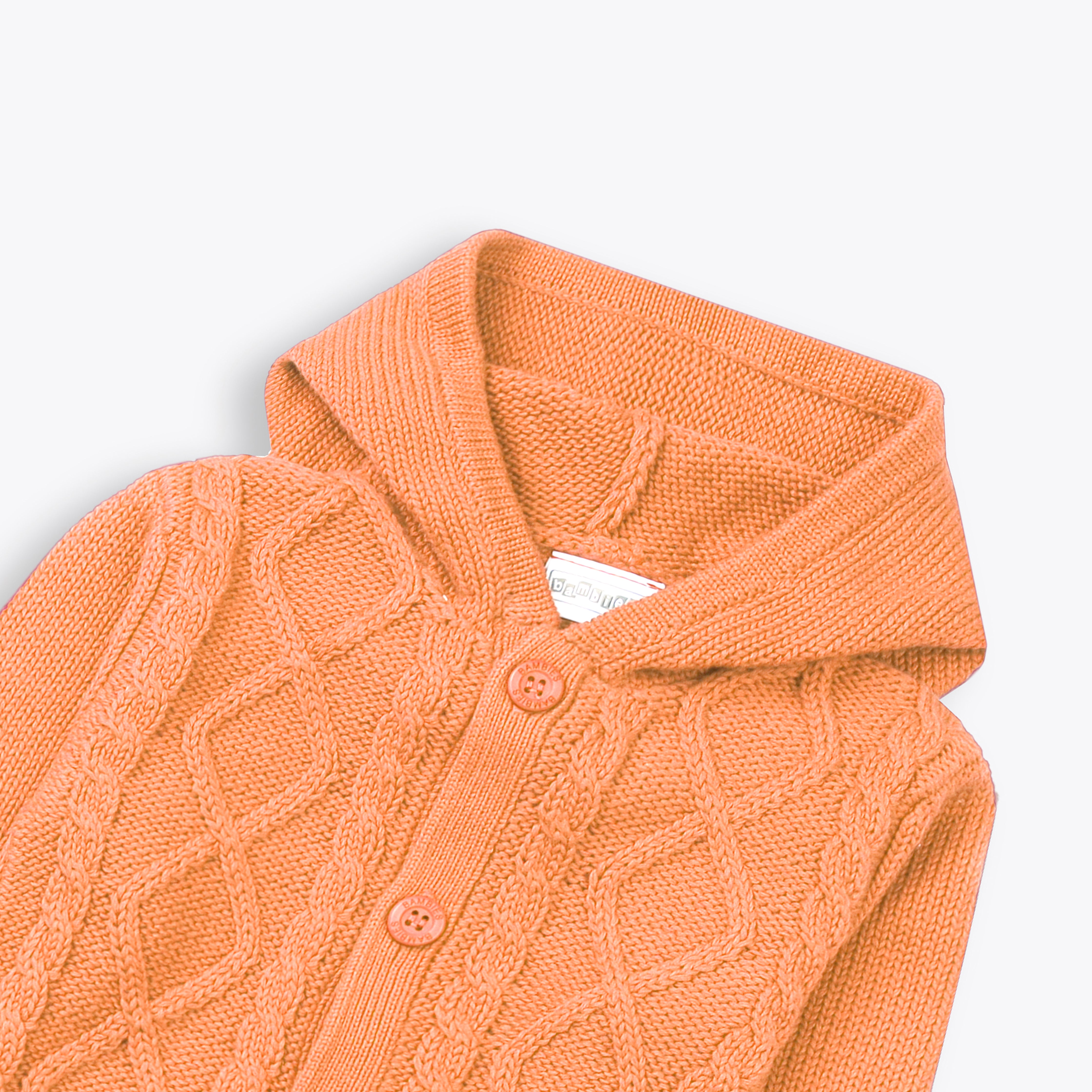 Romper Hooded Orange Infant