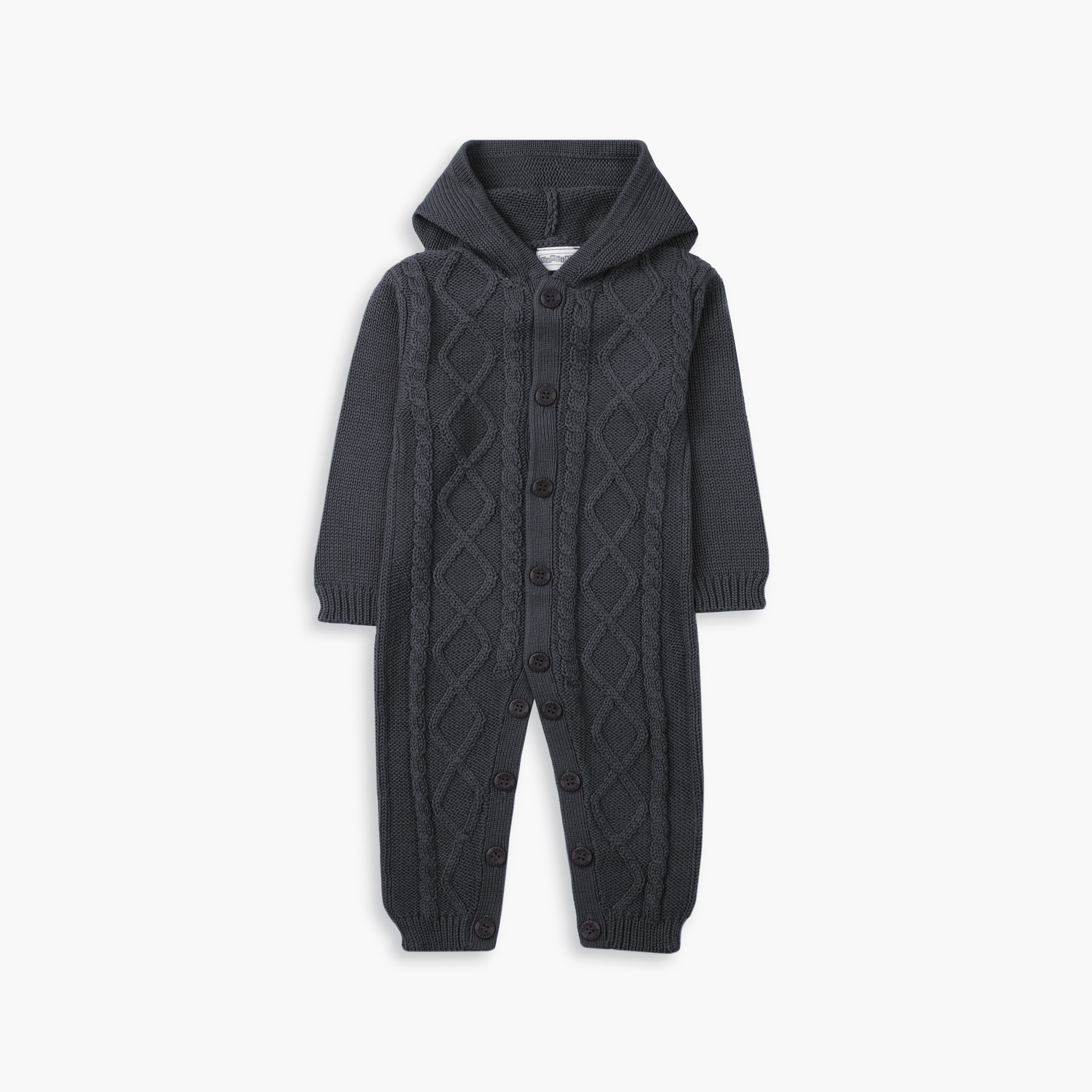 Romper Hooded Blueish Infant