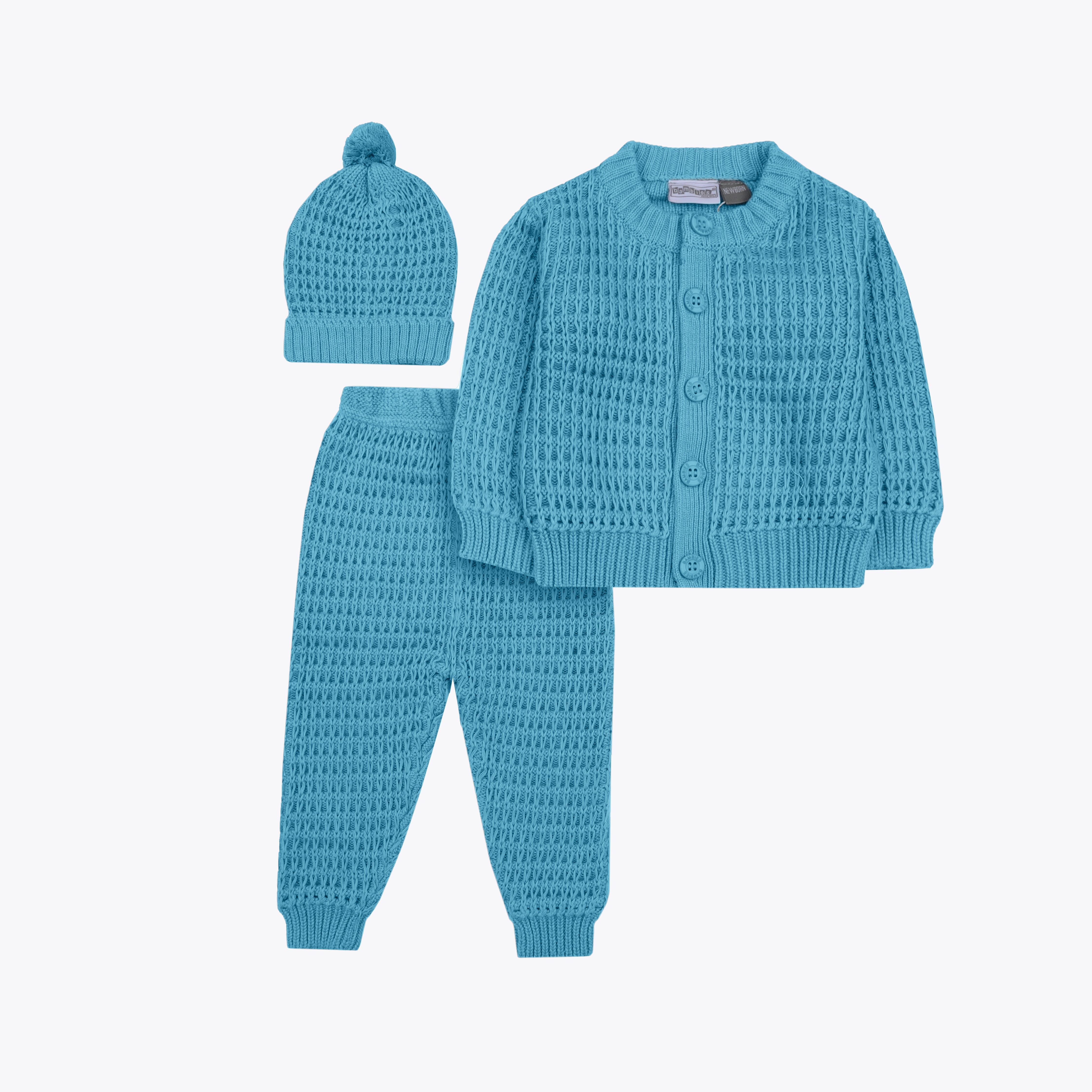 Sweater Woolen 3 Piece Frozen Blue Infant