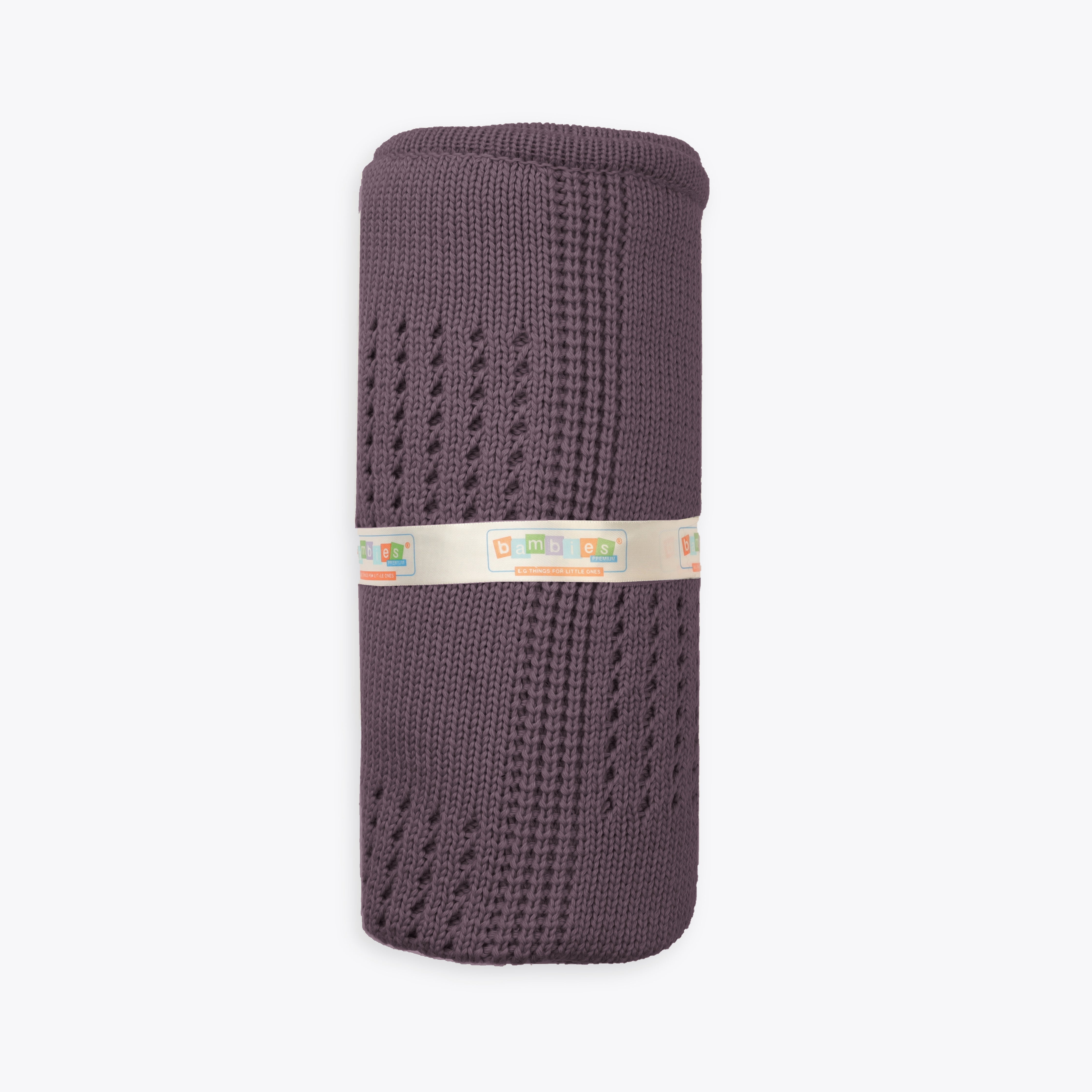 Blanket Woolen Solid Box Style Light Purple