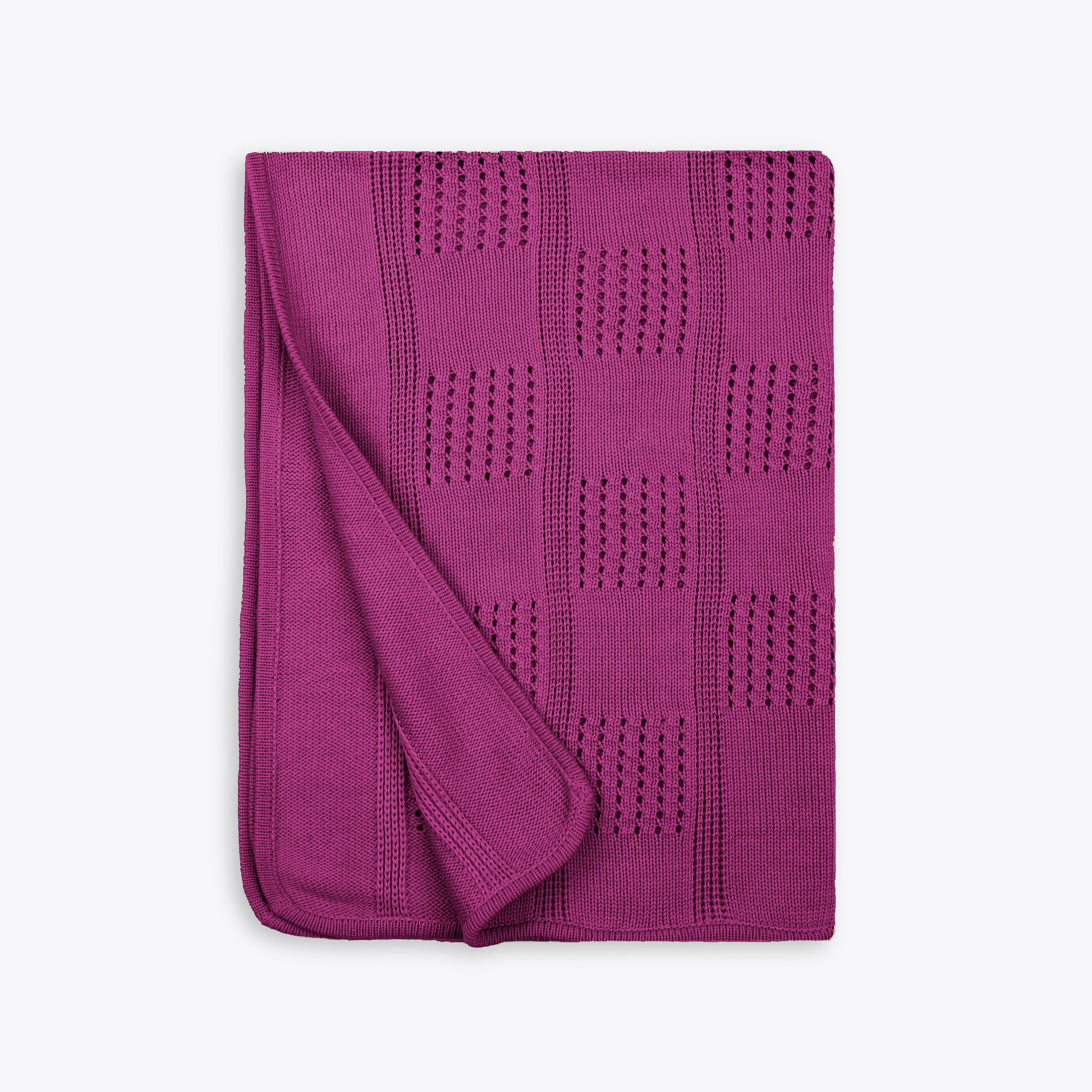 Blanket Woolen Solid Box Style Purple