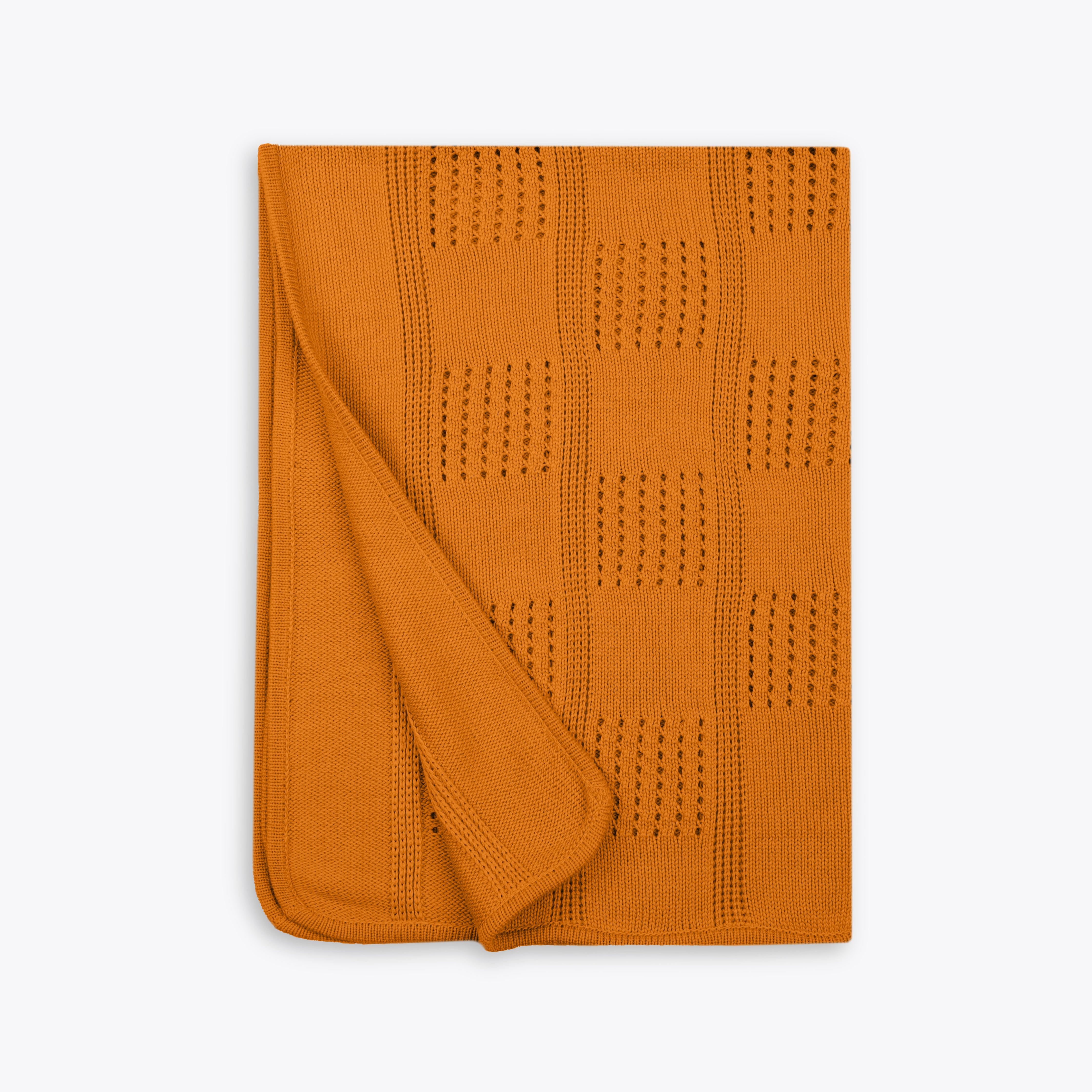 Blanket Woolen Solid Box Style Mustard