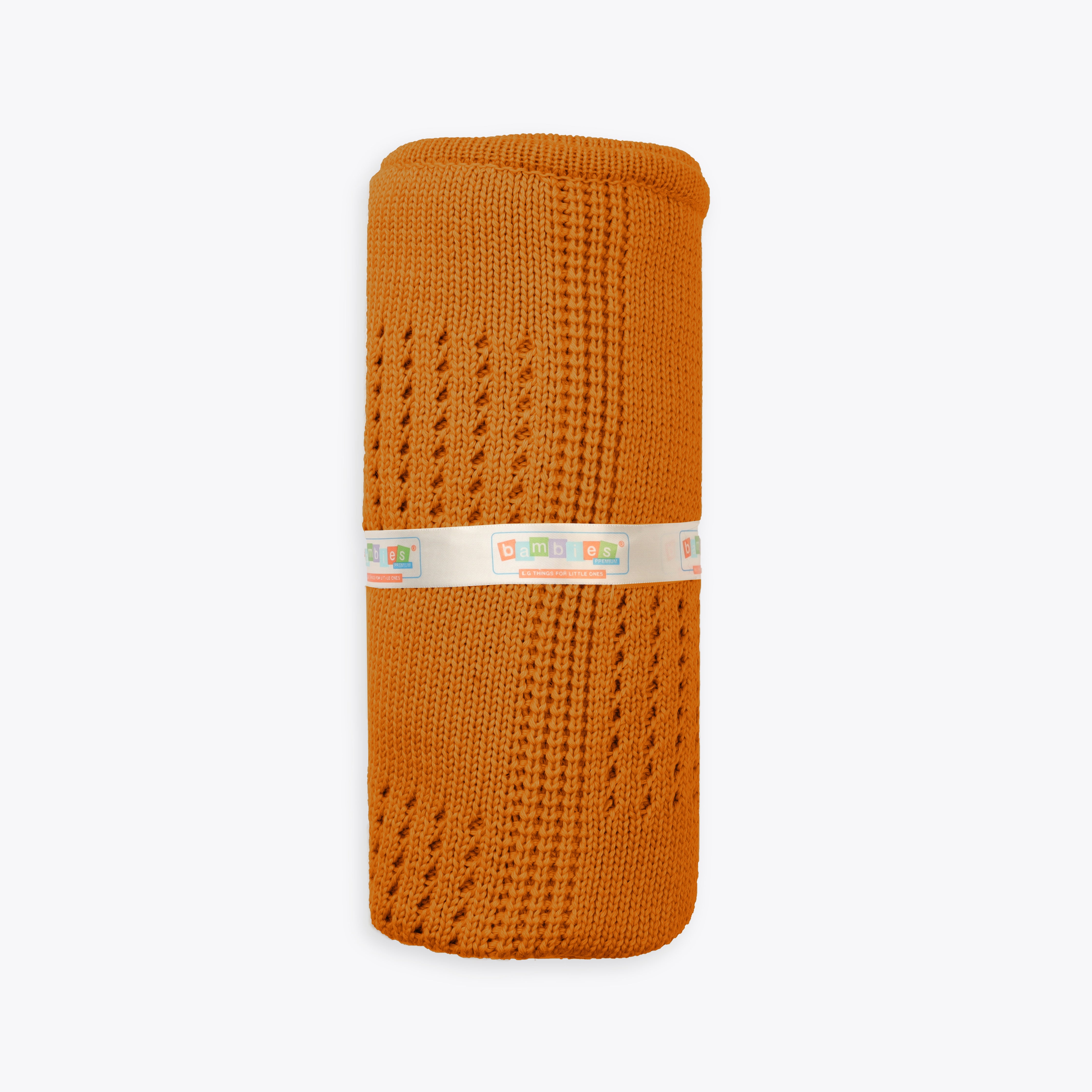 Blanket Woolen Solid Box Style Mustard