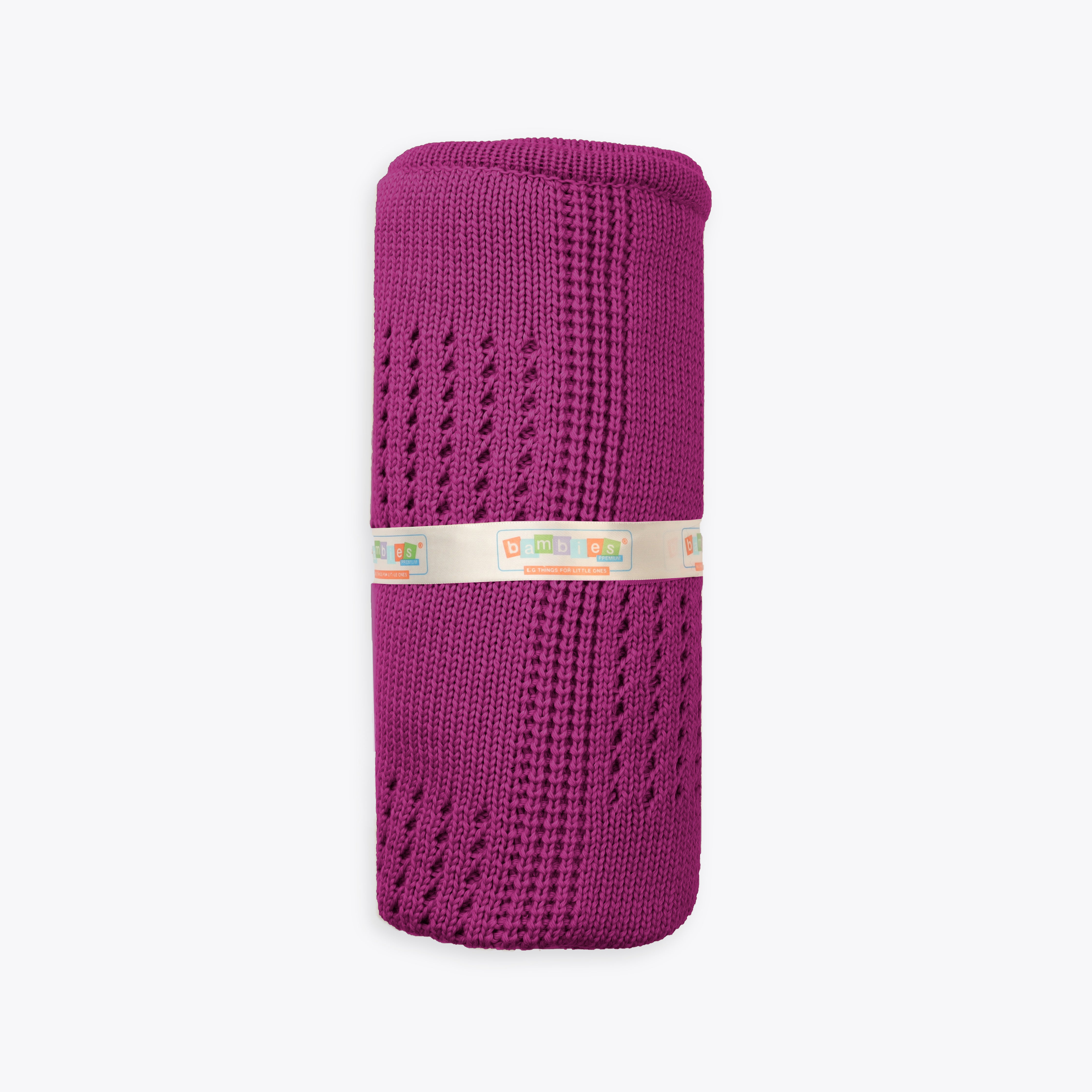 Blanket Woolen Solid Box Style Purple