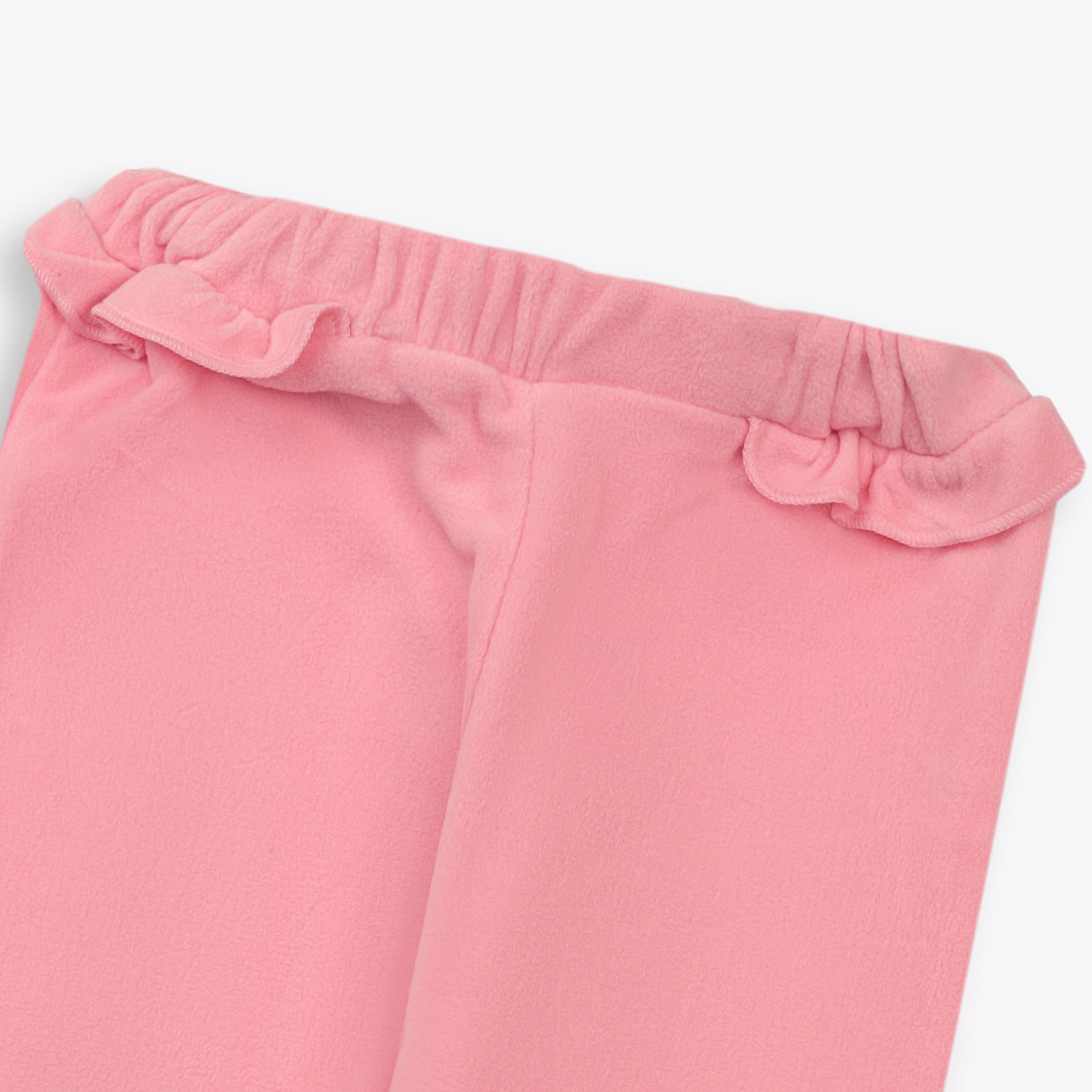 Pajama Fleeces Frill Light Pink Infant