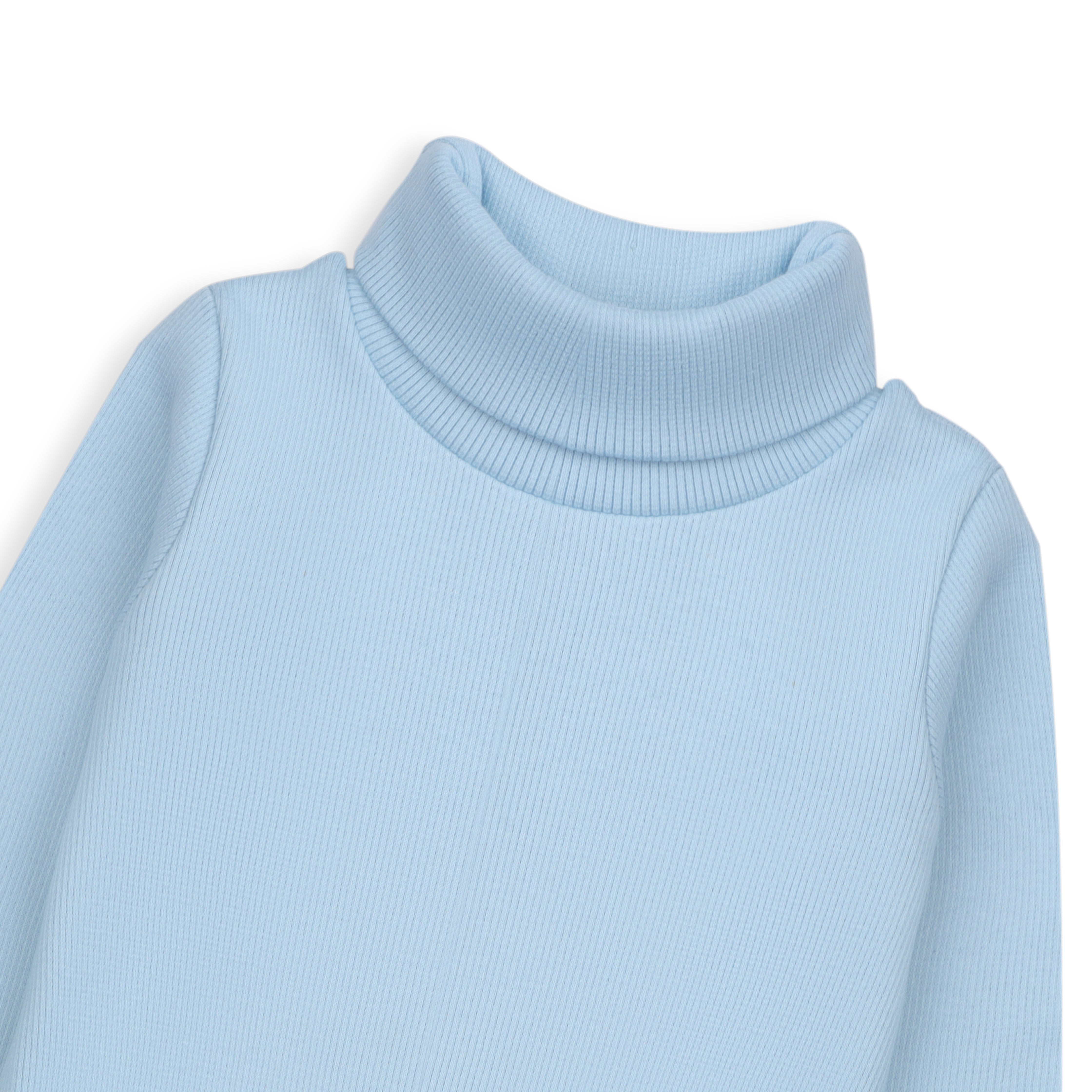 Body Suit High Neck RIB Blue Infant
