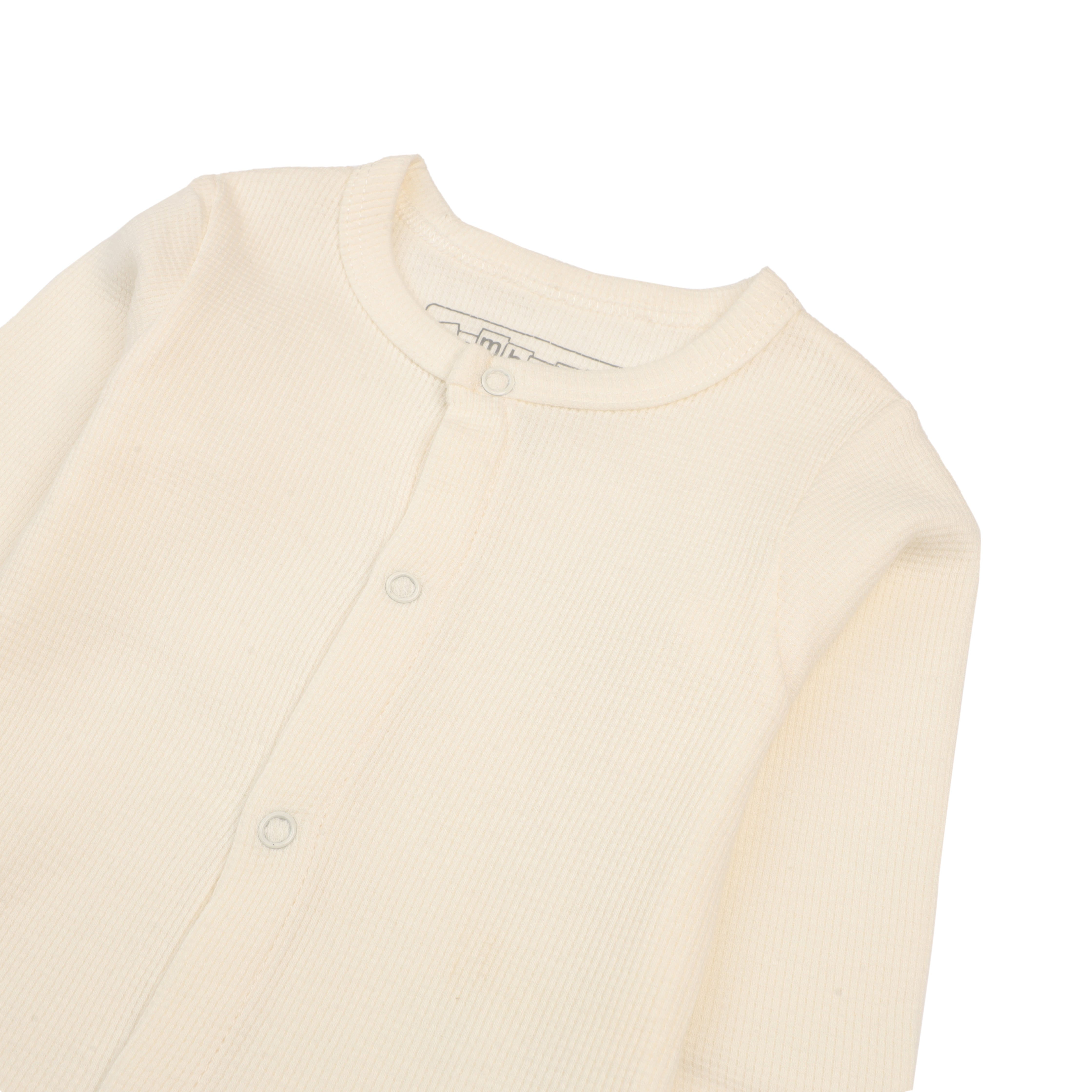 Romper White Cap Thermal White Infant