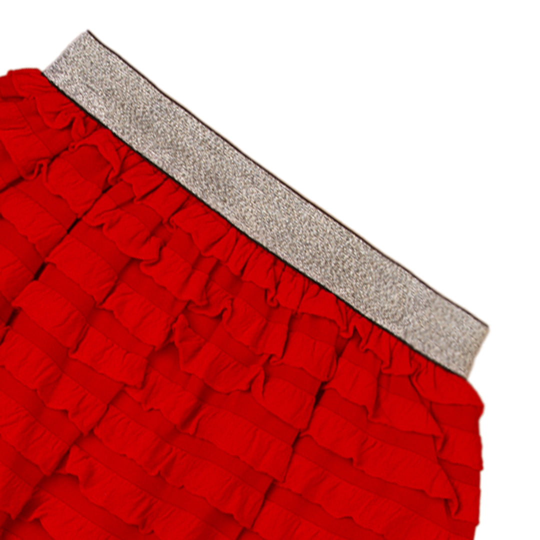Zubaida's Red Ruffle Skirt - Zubaidas Officialâ„¢