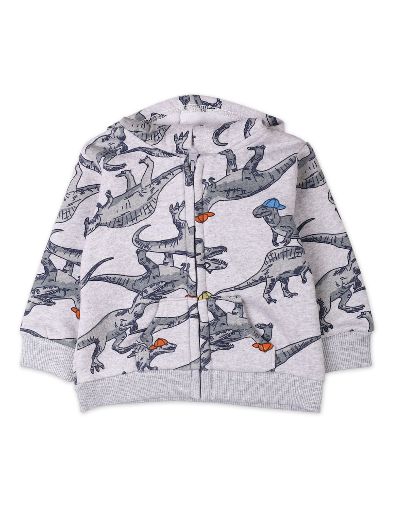 3 Pieces Winter Wear Bambies Dino Grey at Zubaidas Official Pakistan