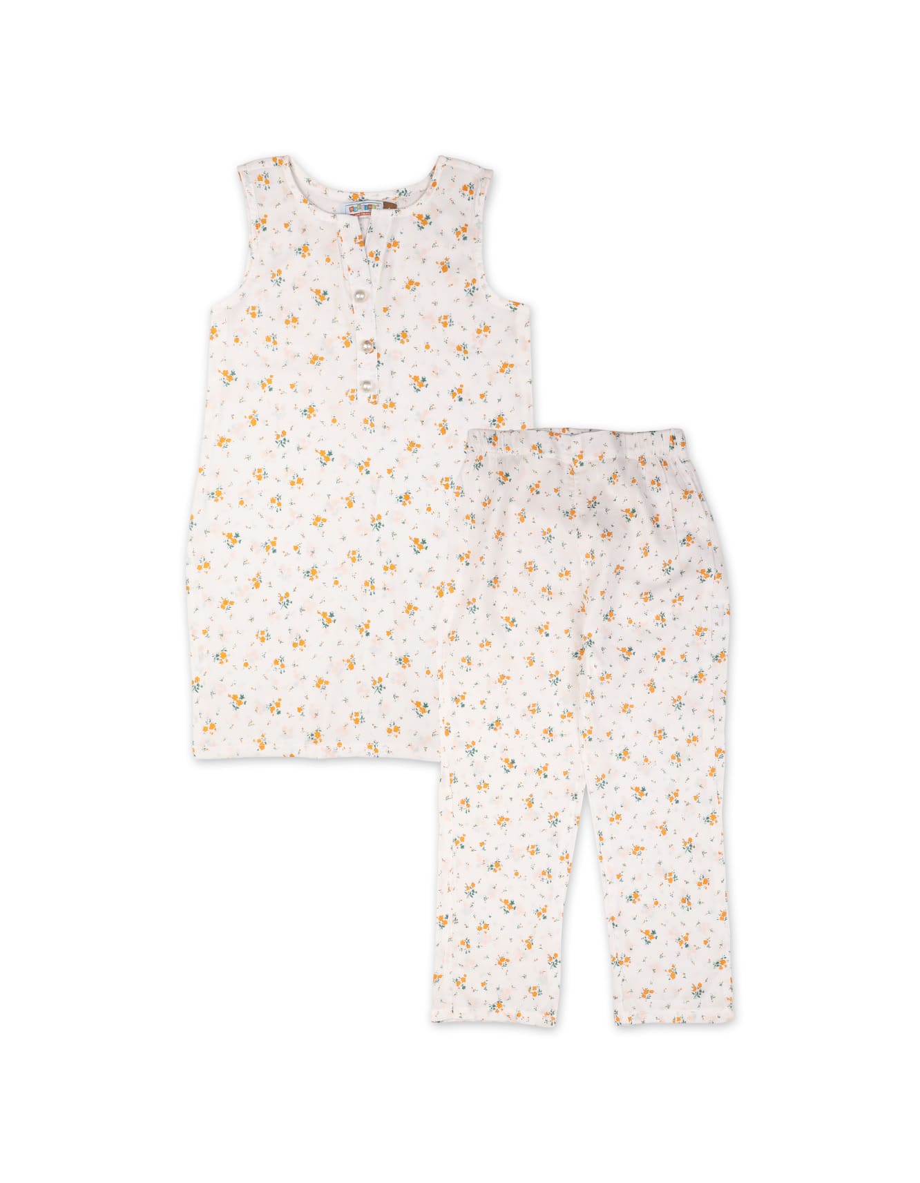 Zubaida's Sleeveless "Forest Fable Dreams" Co-Ord Set - Zubaidas Officialâ„¢