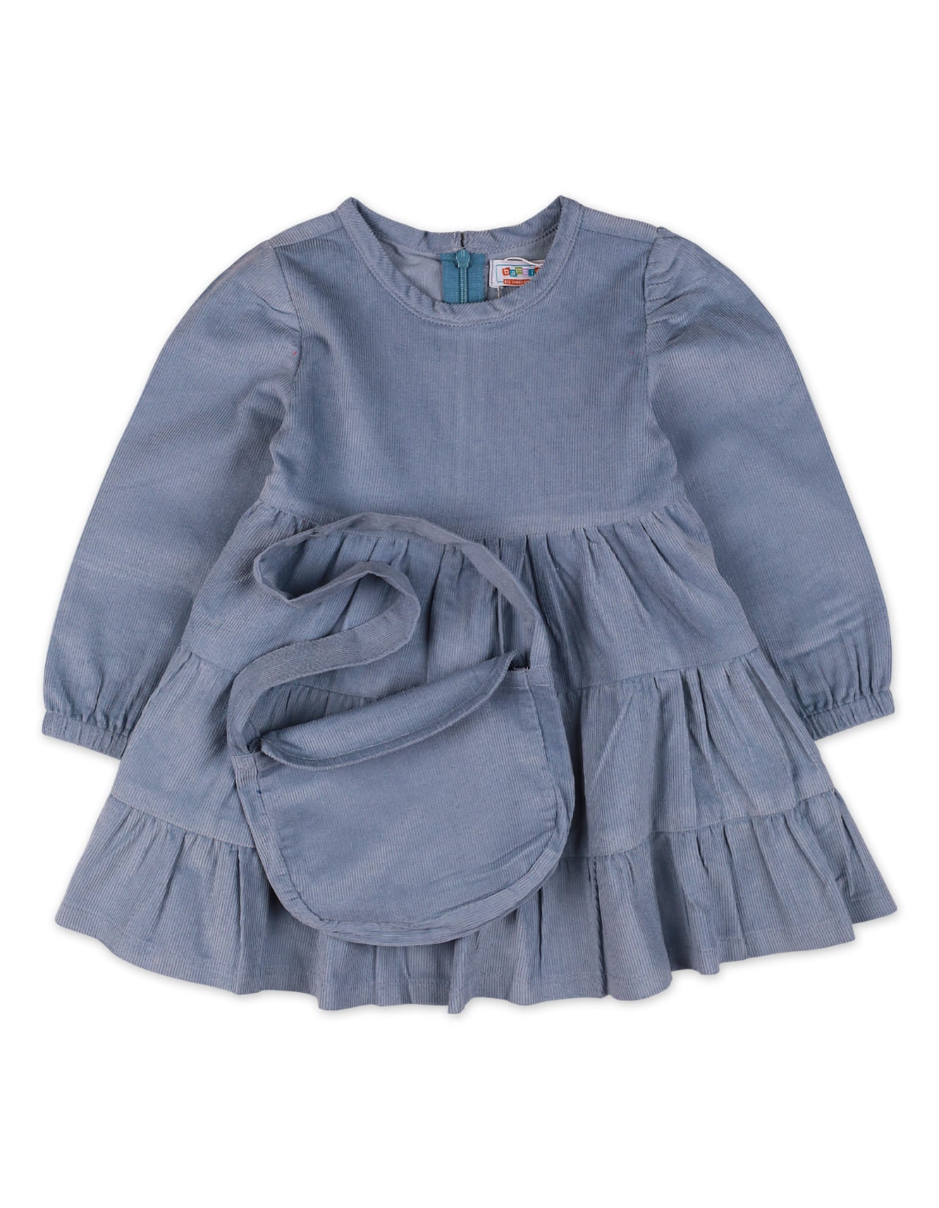 Zubaida's Corduroy Dress with Matching Purse - Zubaidas Officialâ„¢