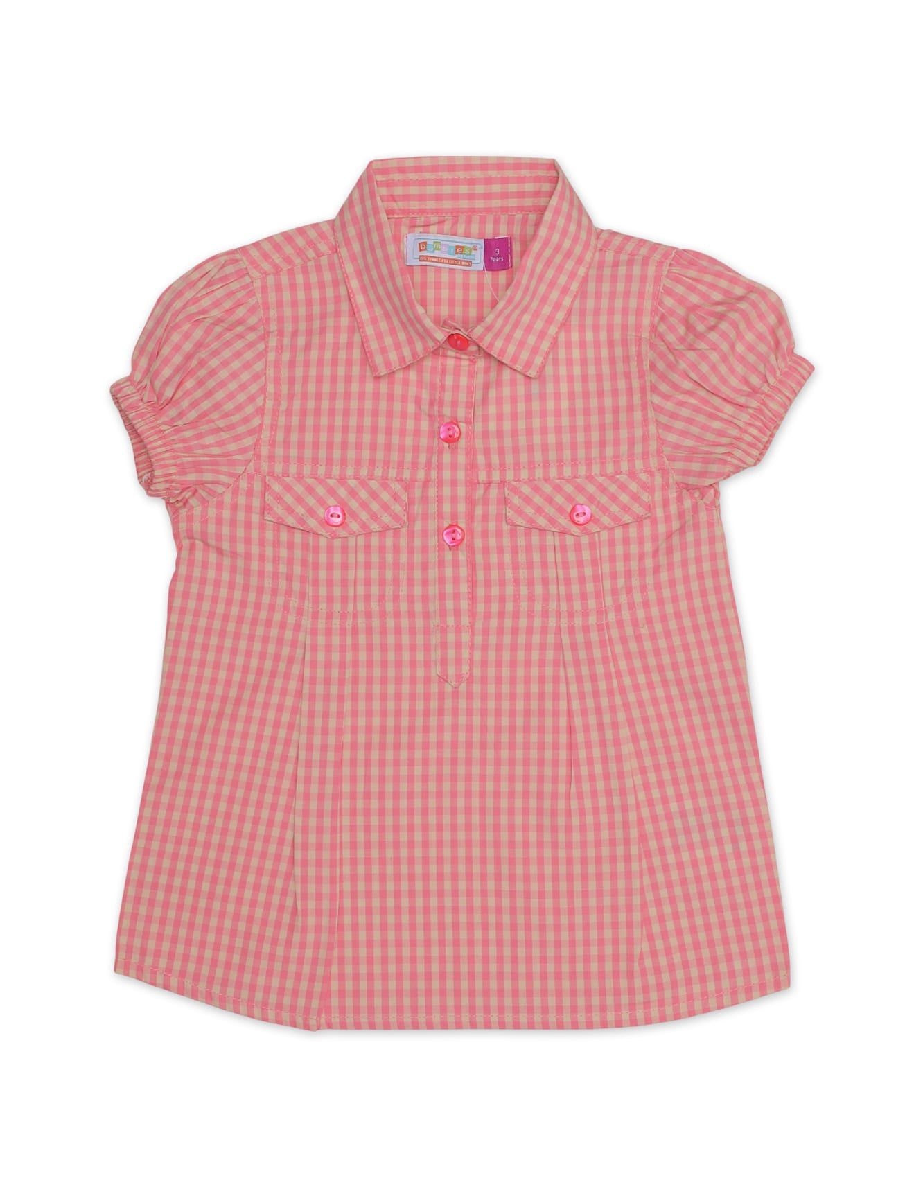 Zubaida's Short-Sleeves Checkered Top - Zubaidas Officialâ„¢