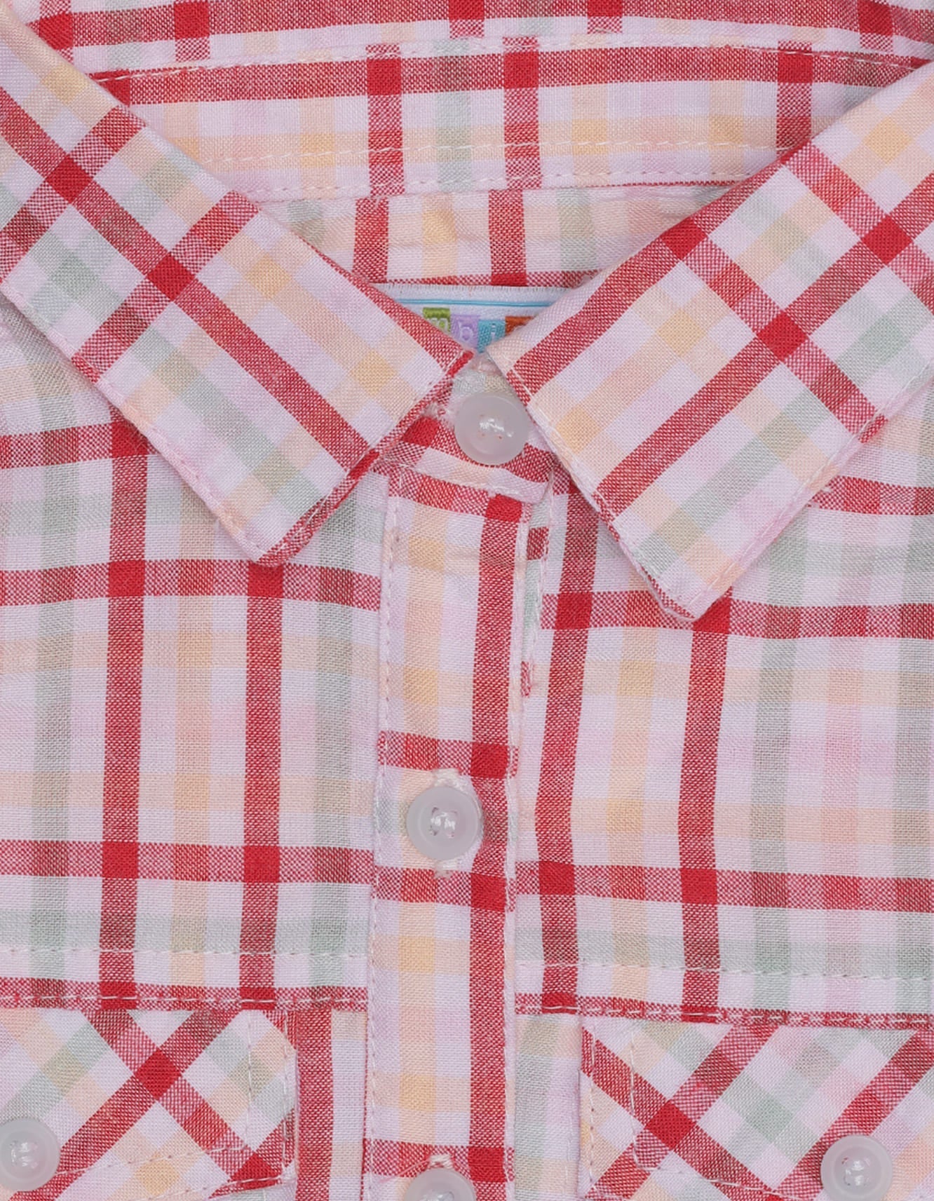 Zubaida's Short-Sleeves Checkered Top - Zubaidas Officialâ„¢