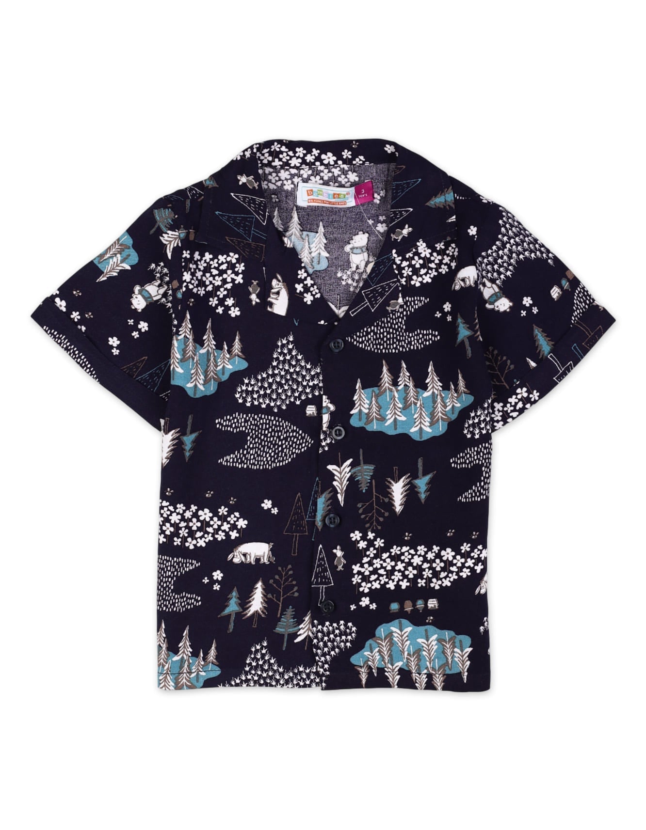 Zubaida's Whimsical Winter Forest Shirt with Sando - Zubaidas Officialâ„¢