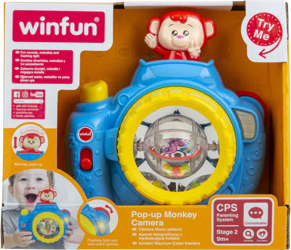 Zubaida's Winfun Pop Up Monkey Camera - 0766 - Zubaidas Officialâ„¢