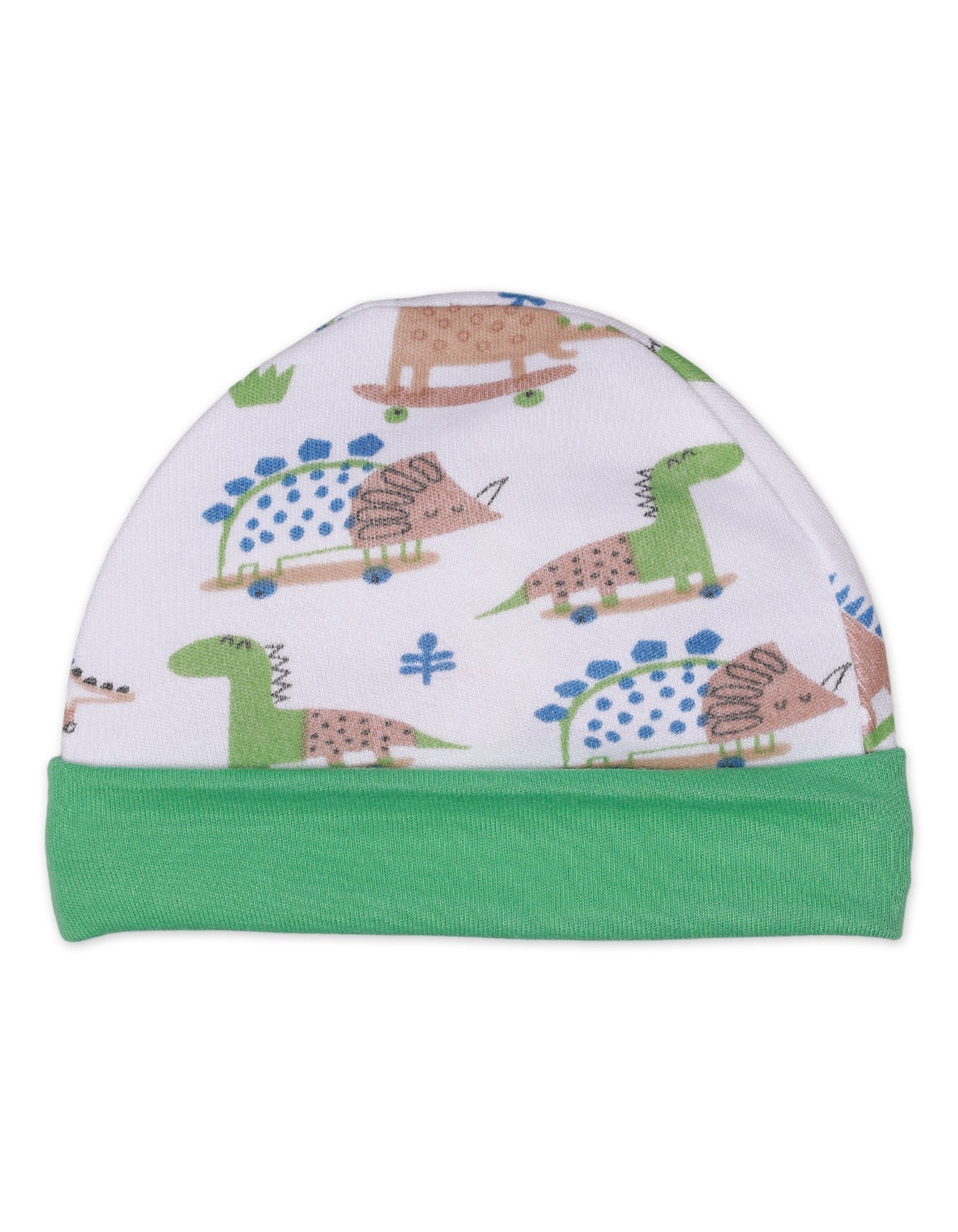 Newborn Cap Green Dino Theme for Boys - Medium - Zubaidas Official™