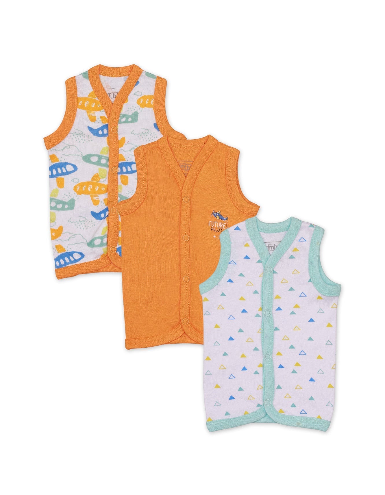 Zubaida's Vests with Pilot Theme for Boys- Pack of 3 - Zubaidas Official™