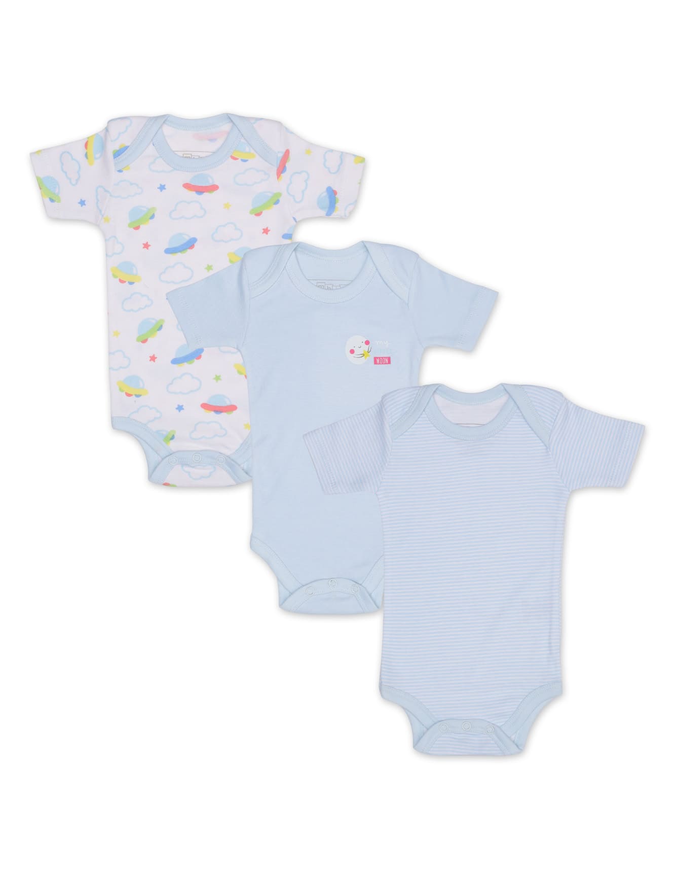 Zubaida's Body Suits Pack of 3 - Clouds Theme - Zubaidas Officialâ„¢